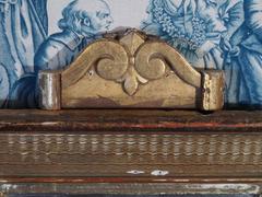 18th-19th Century, Louis XVI Gilded Mirror with Sconce