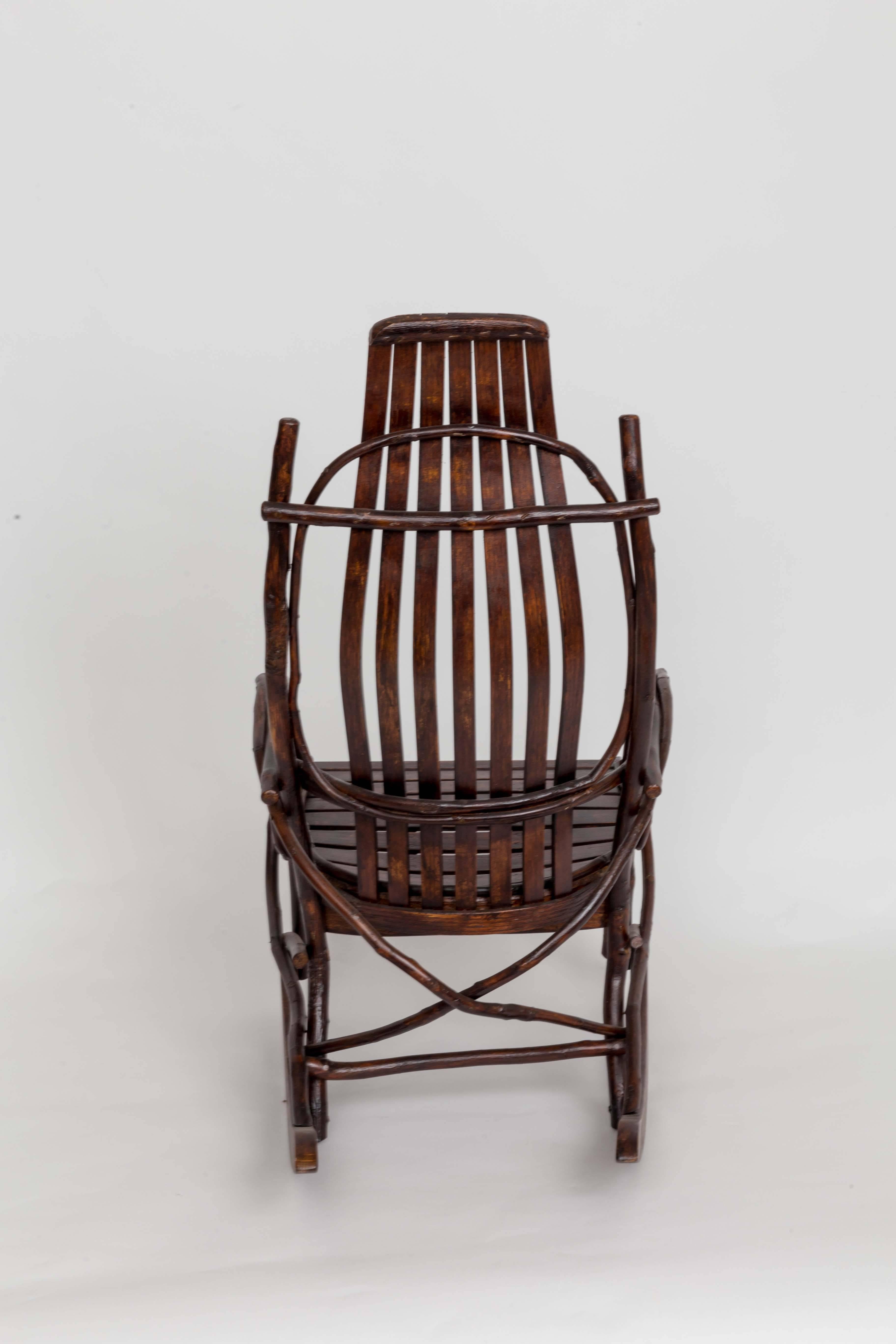 Early 20th-Century Adirondack Childs Rocker For Sale 2