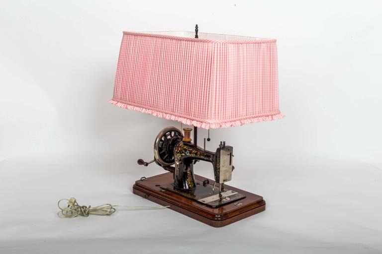 Diamond and Baratta' Victorian Sewing Machine Lamp at 1stDibs