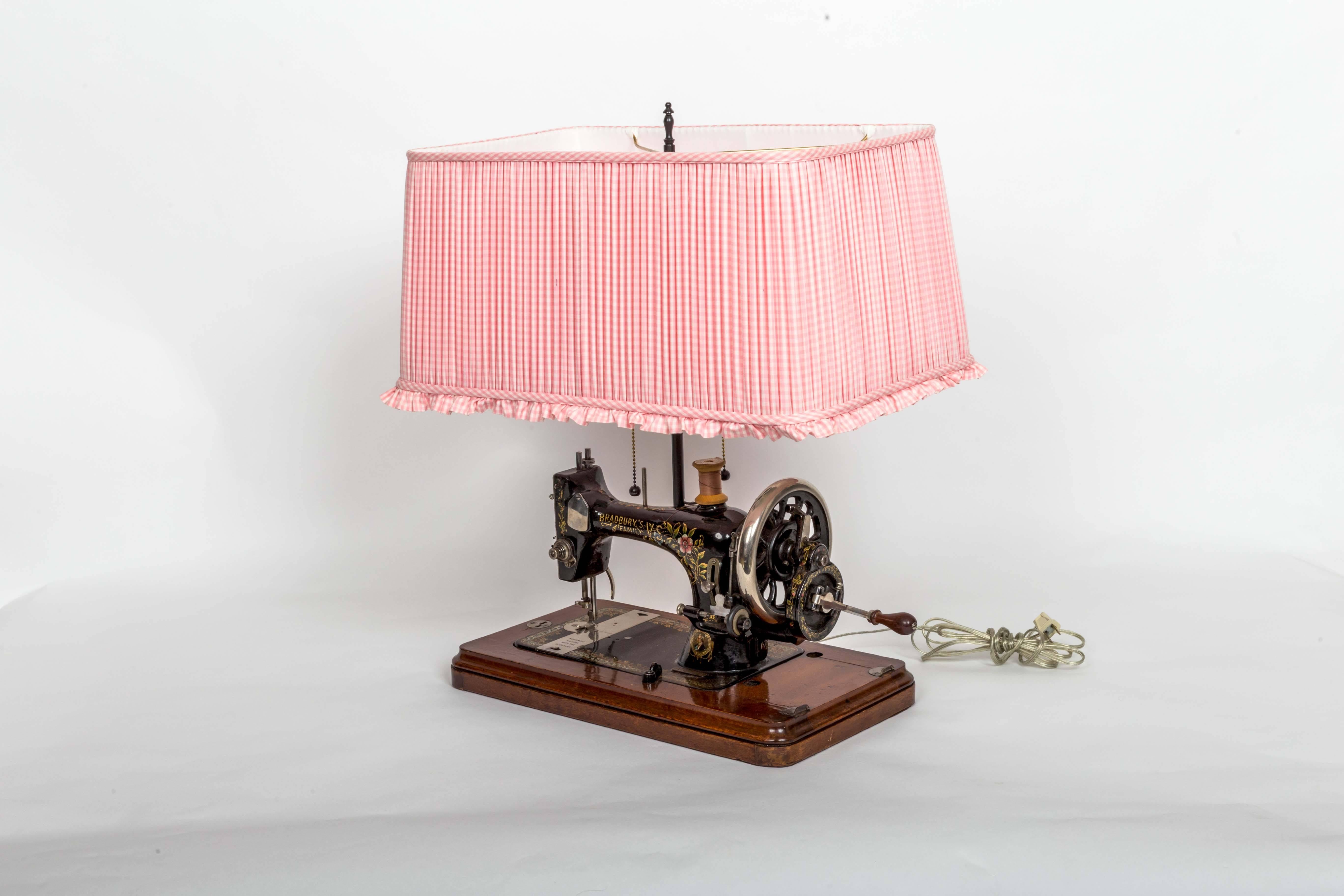 'Diamond and Baratta' Victorian Sewing Machine Lamp at 1stDibs sewing