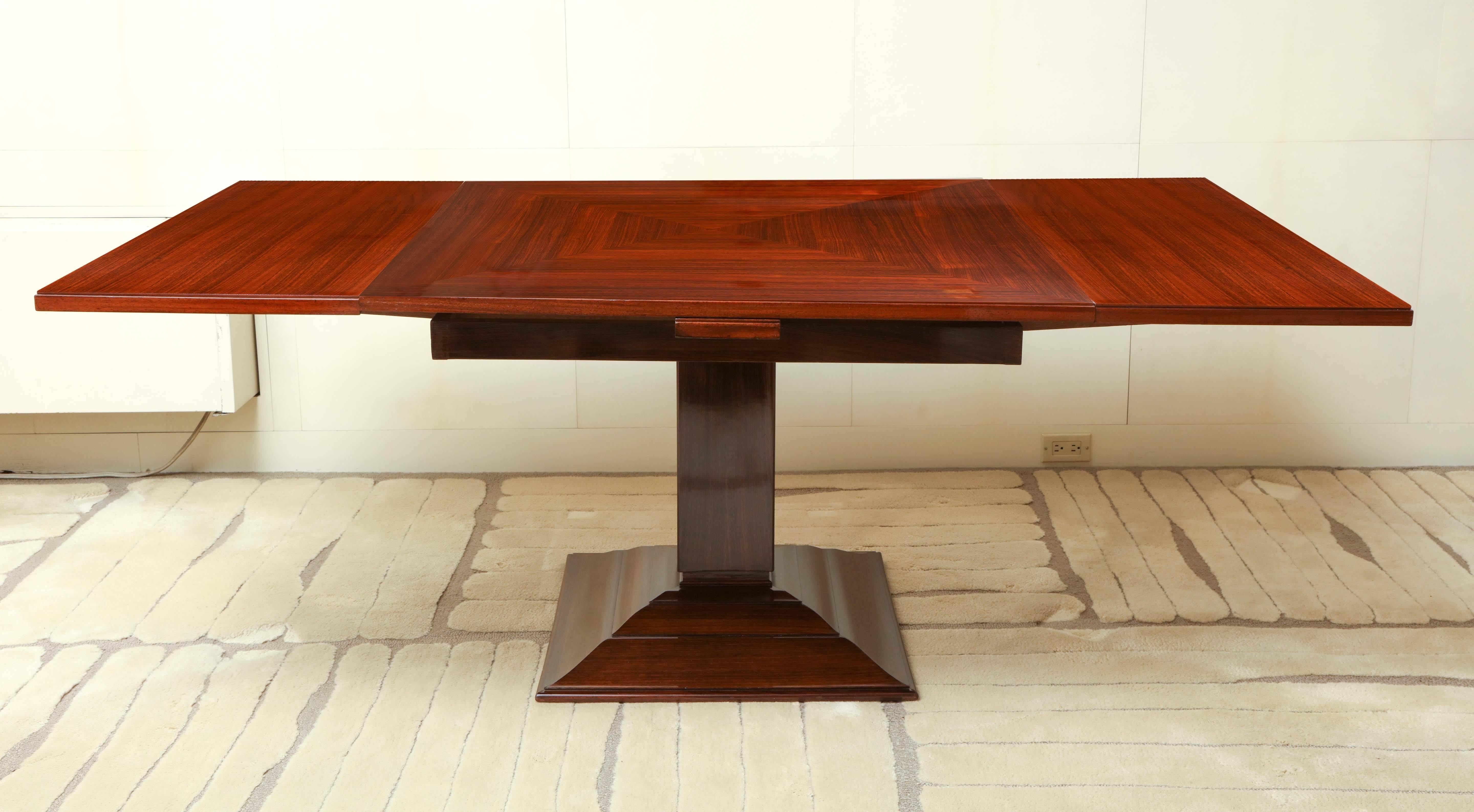 Ruhlmann French Art Deco Rosewood Extension Table Model 1315 NR For Sale 1