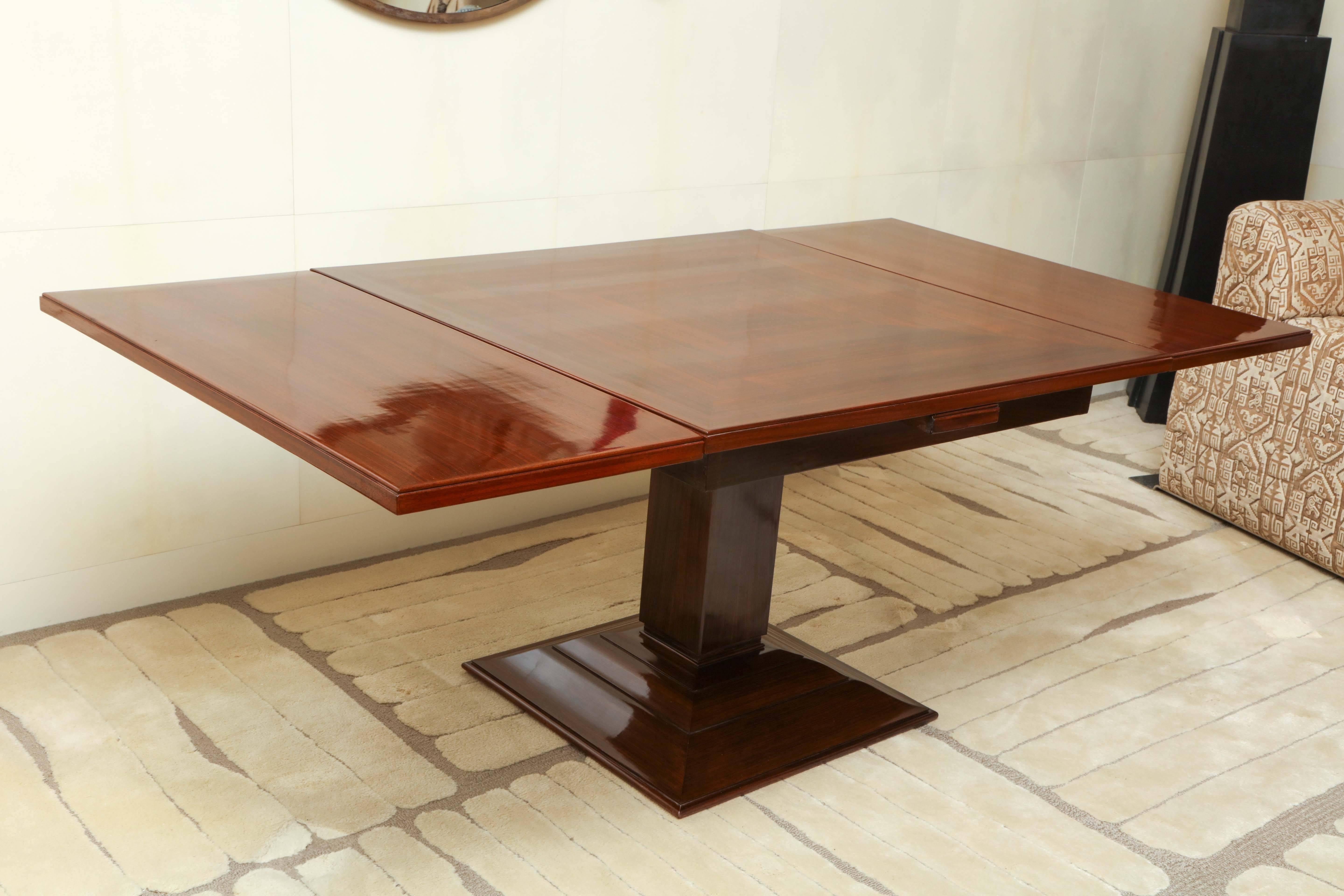 Ruhlmann French Art Deco Rosewood Extension Table Model 1315 NR For Sale 3