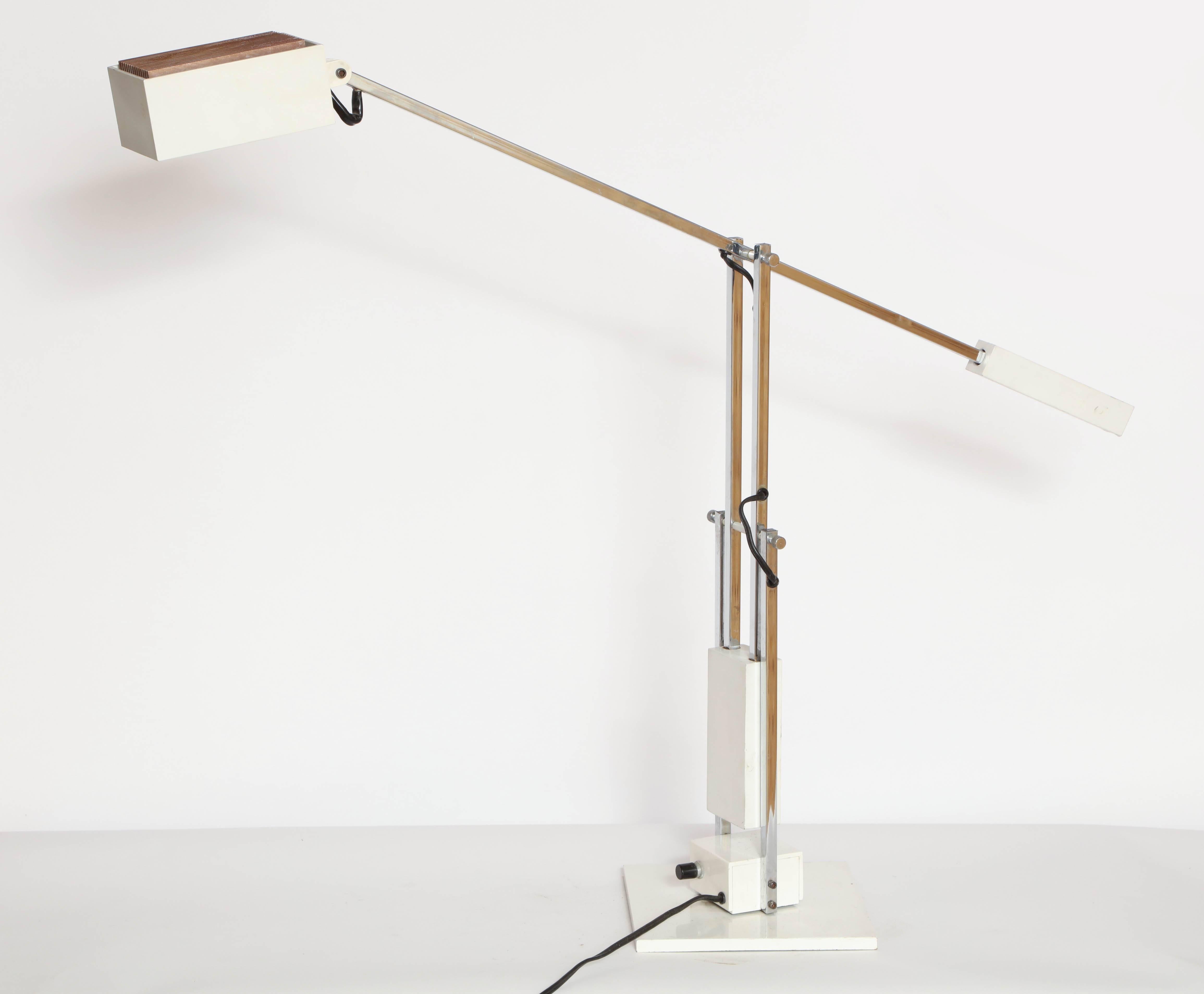 American Robert Sonneman Articulated Table Lamp Mid Century Modern circa 1960s For Sale