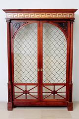 Italian Neoclassical Ormolu-Mounted Mahogany Bookcase