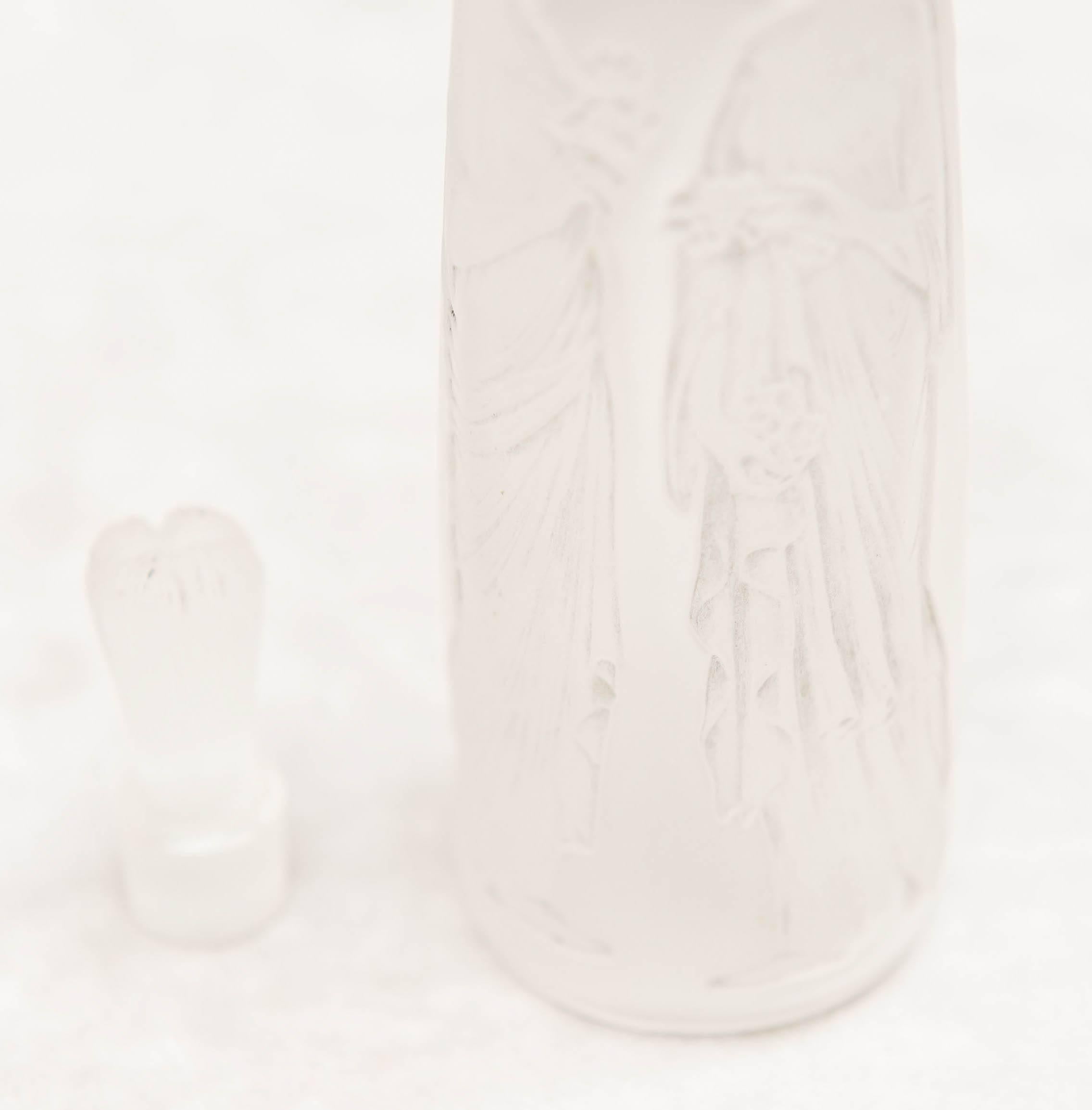 Frosted Lalique Perfume Bottle