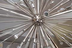 Polished Nickel Teardrop Chandelier