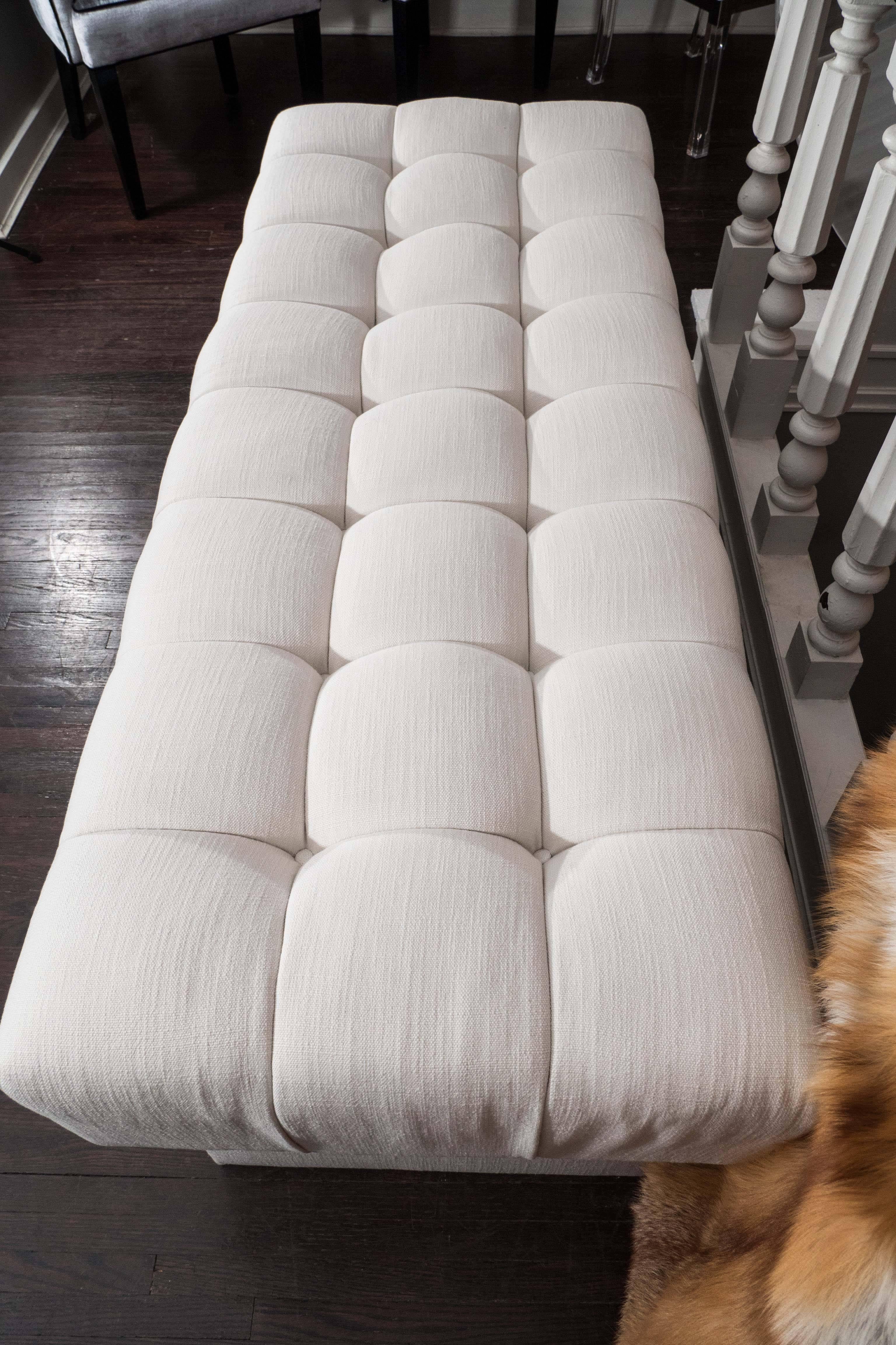American Fully Upholstered Tufted Bench