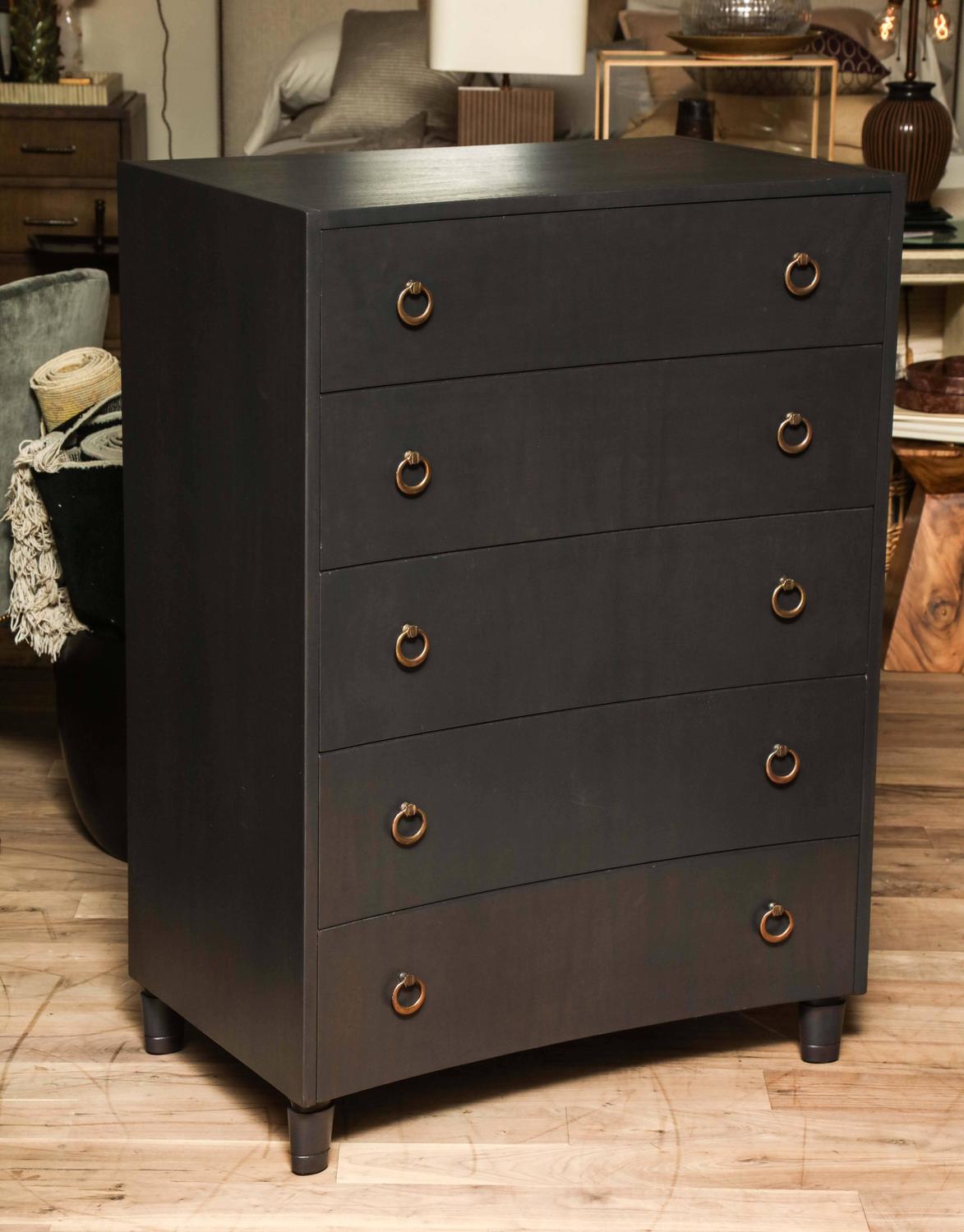 Concave Tall Chest For Sale at 1stdibs