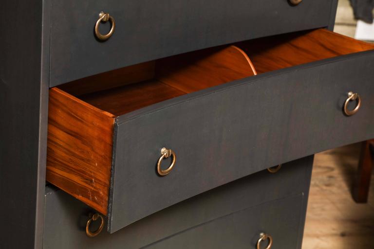 Concave Tall Chest at 1stDibs