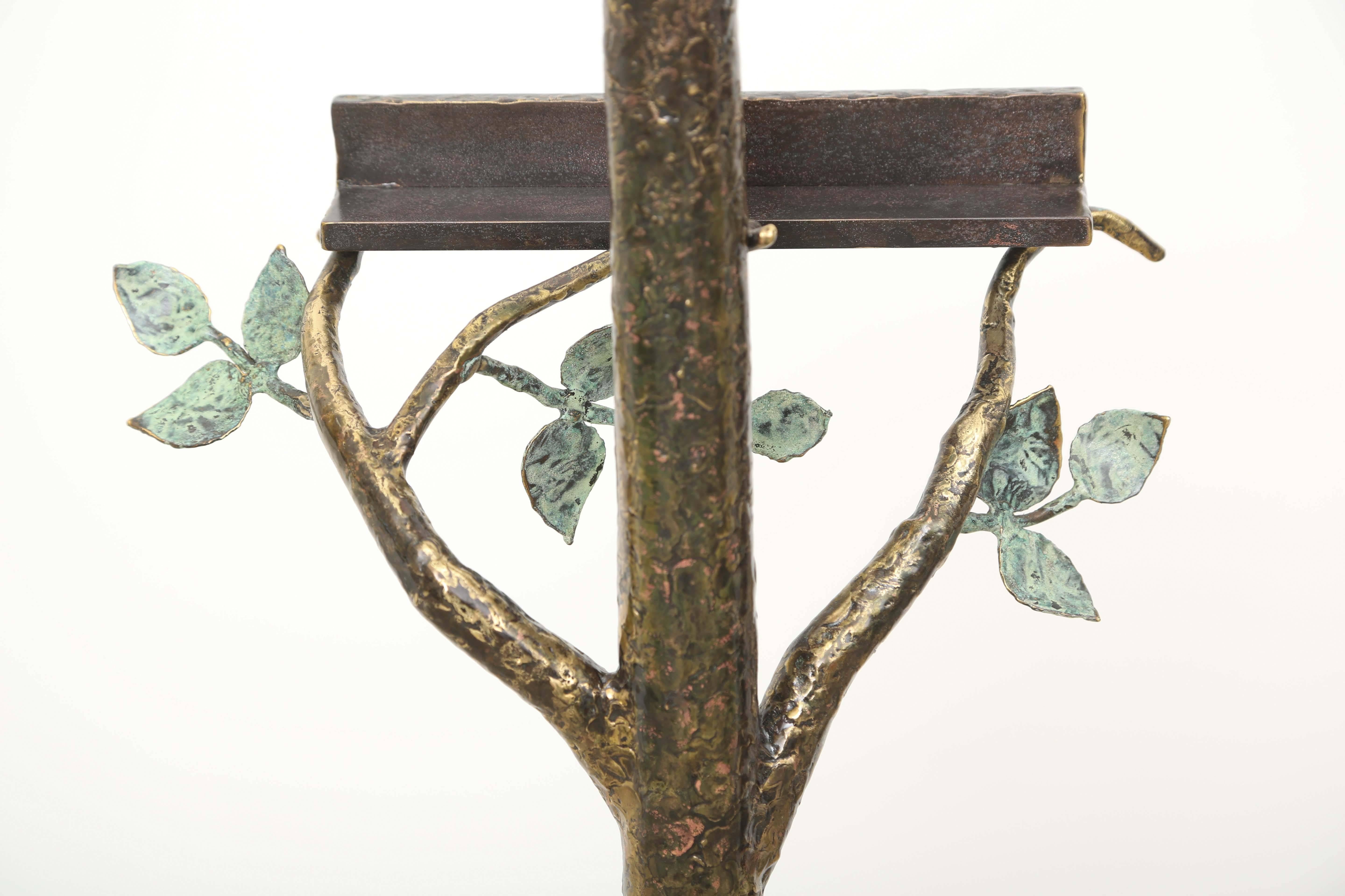 Lighted Easel Sculpture in Bronze by Daniel Chassin, Signed Piece 1