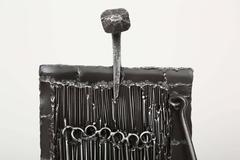 Mid-Century Iron Brutalist Sculpture by J. Duval Brasseur