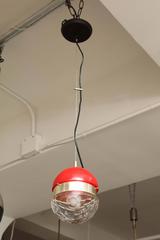 Lumi Pendant in Cut Glass with Plexiglass, Made in Italy