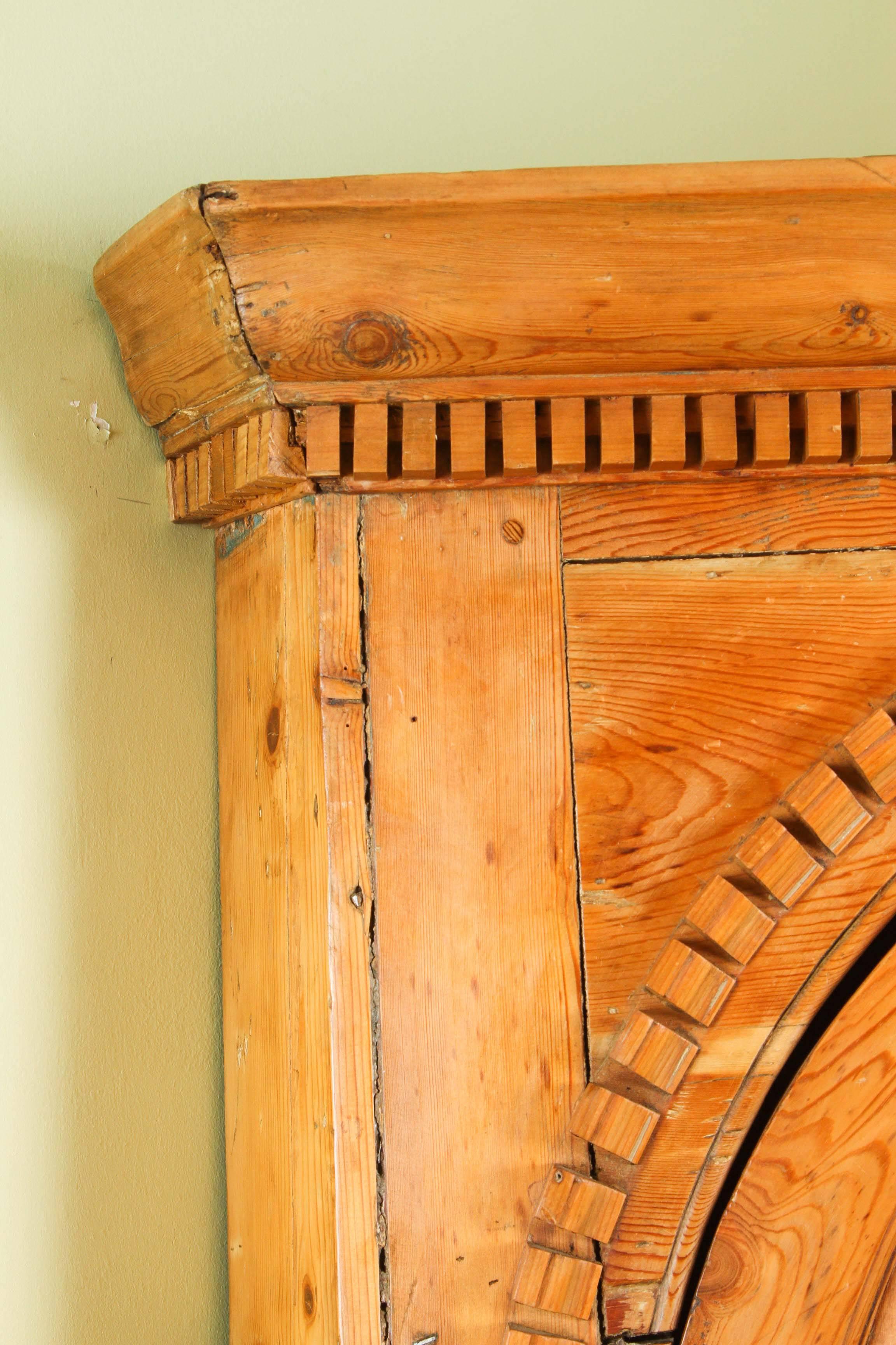 American Architectural Corner Cabinet, circa 1790 2