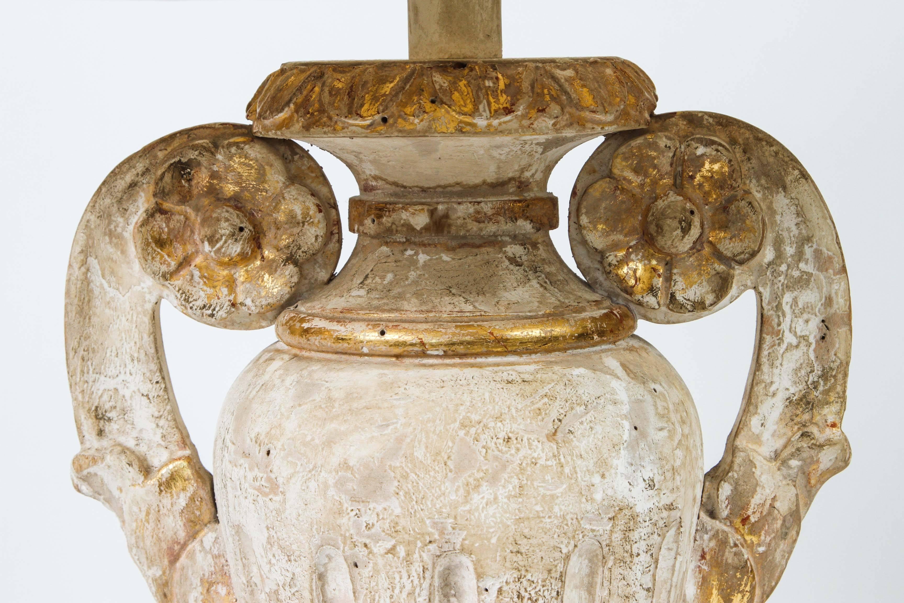 A Pair of Italian Urns, 19th c. converted to Table Lamps For Sale 1
