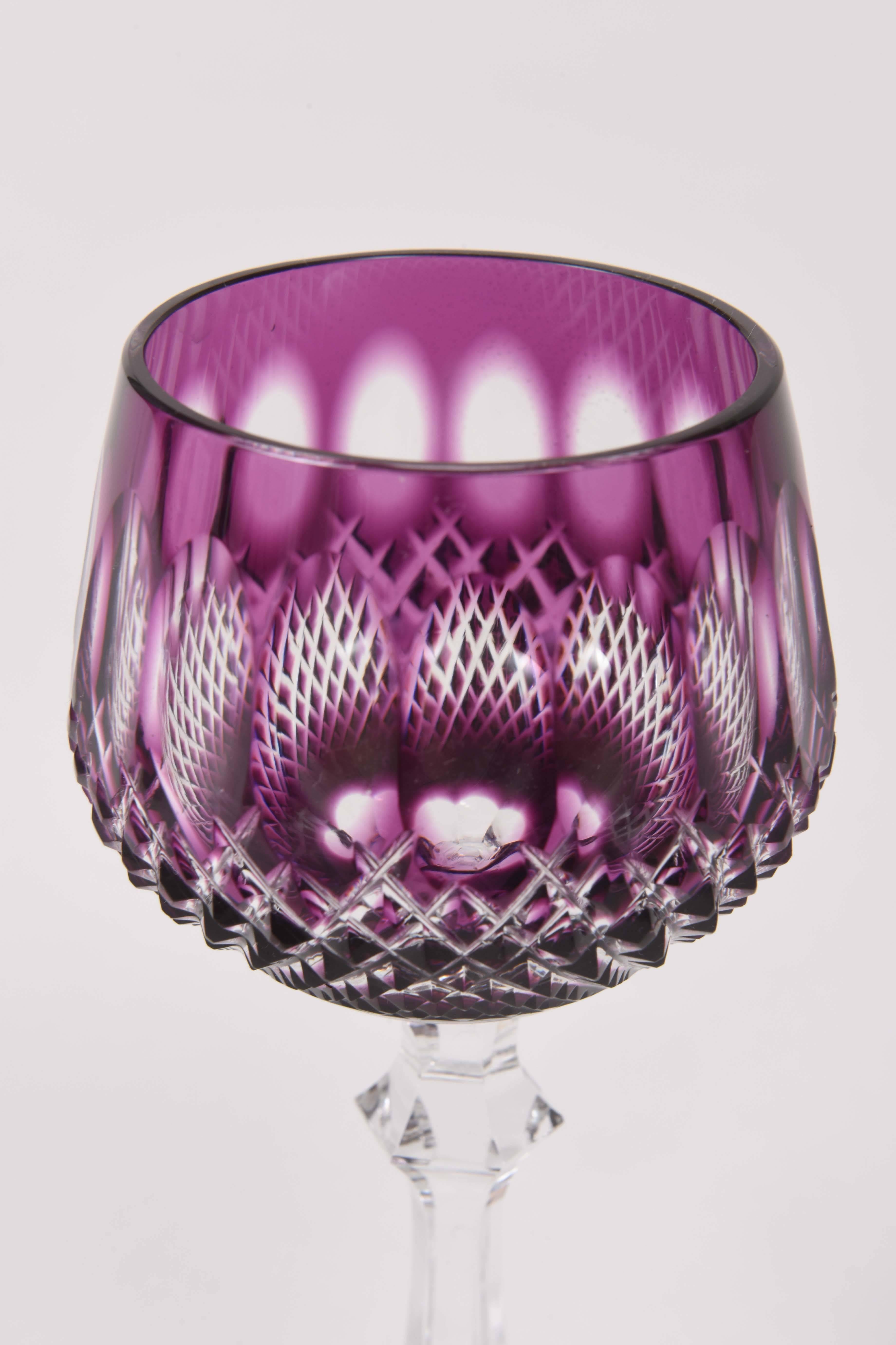 amethyst wine glasses