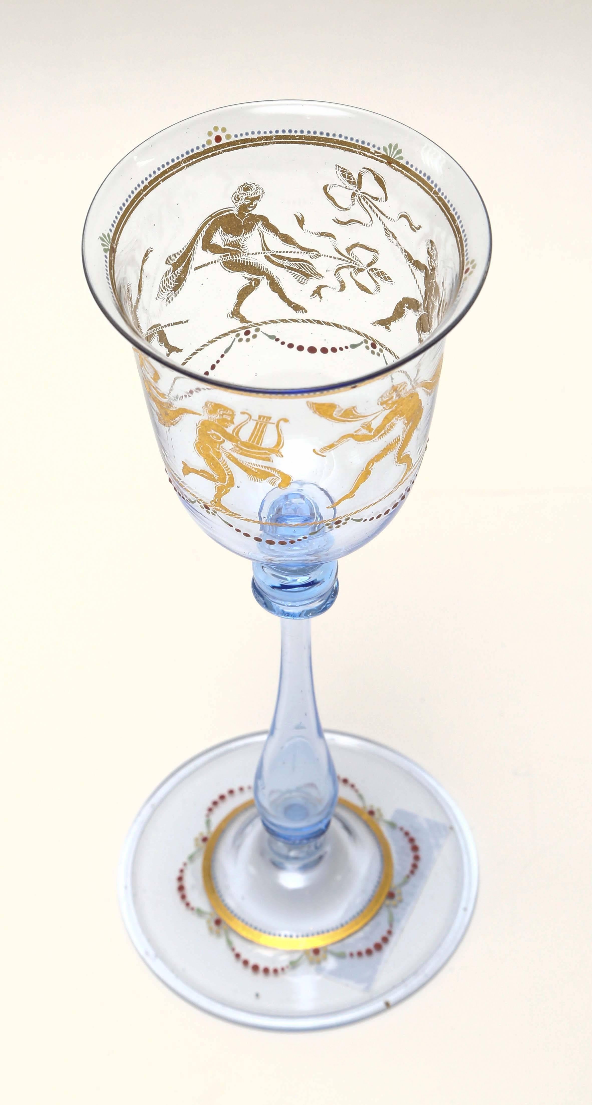 antique venetian wine glasses