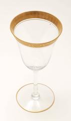 12 Vintage Gilt Trimmed Goblets, Classic and Elegant