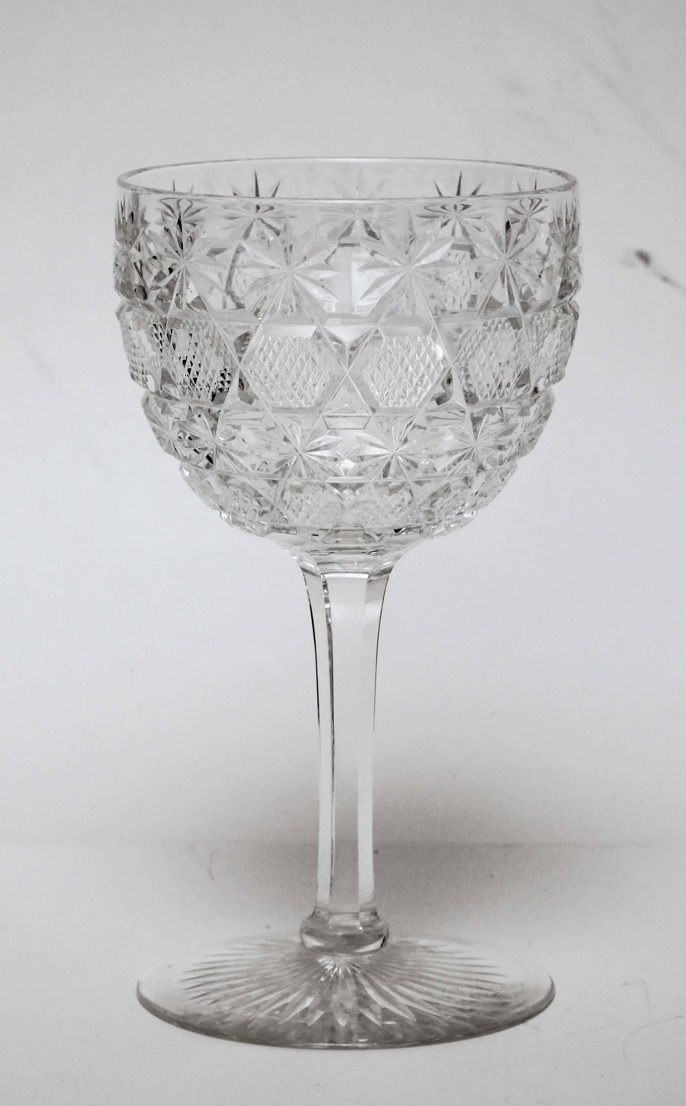 cut glass goblet