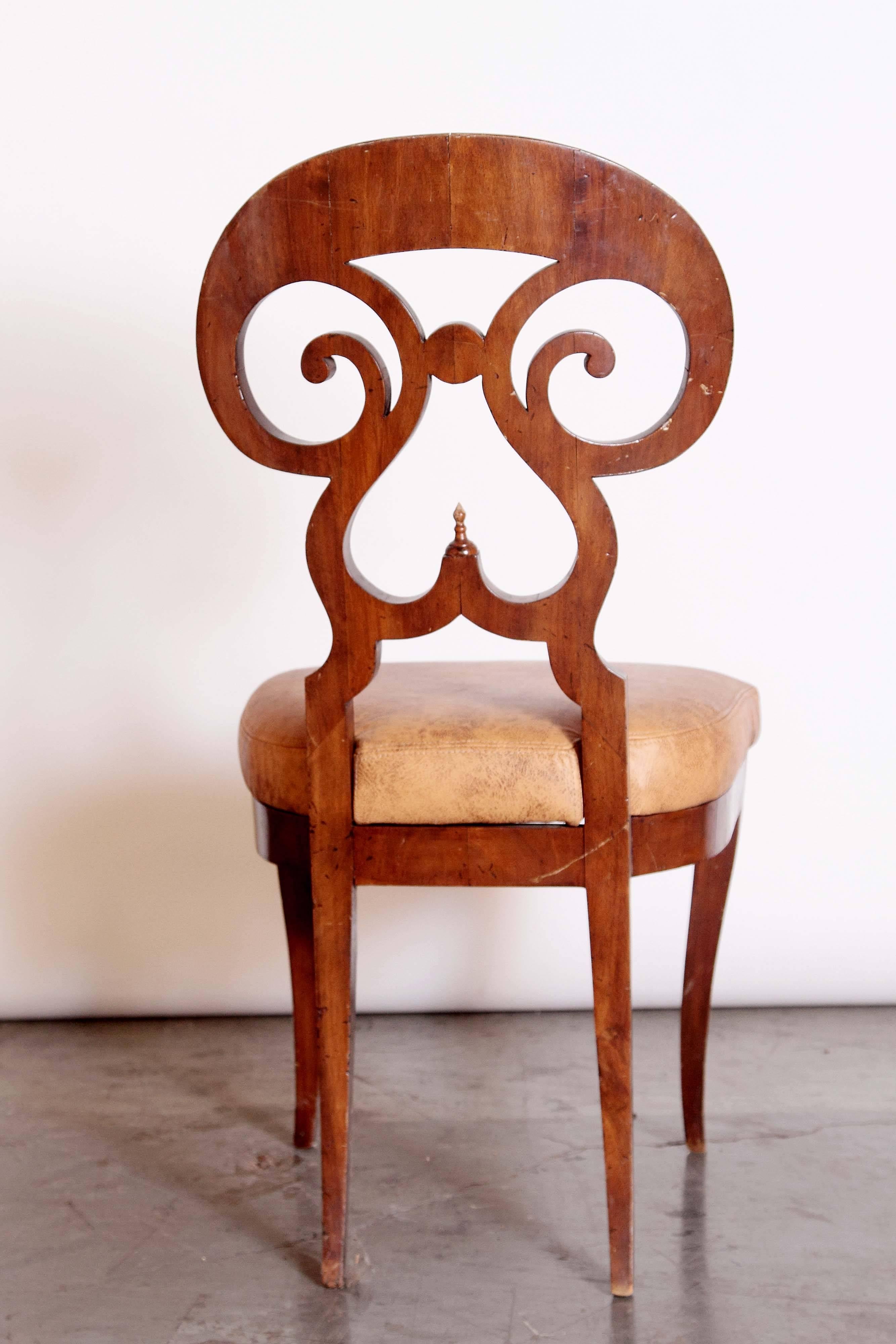 Beautiful Biedermeier Side Chair For Sale 2