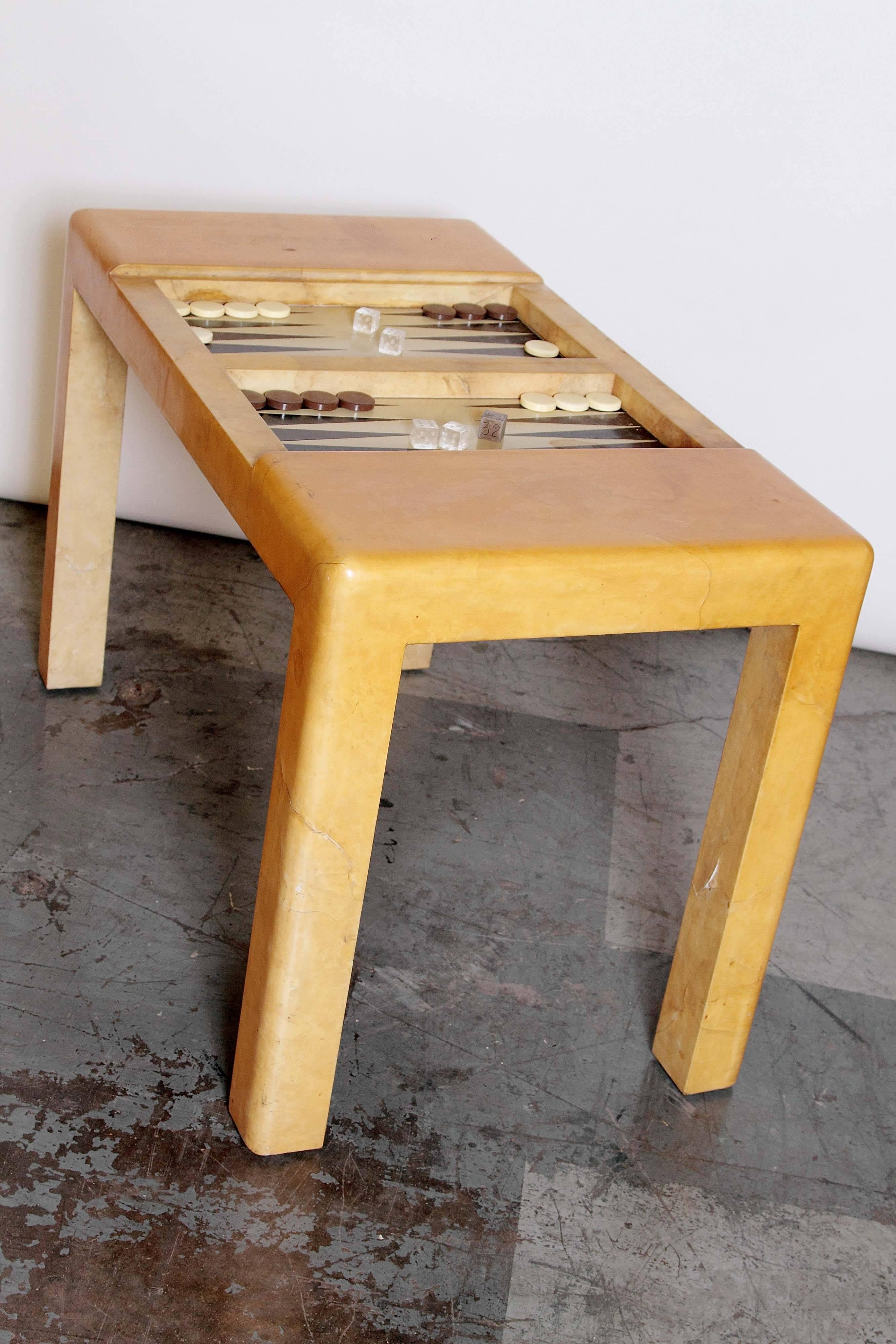 Mid-Century Modern Rare Karl Springer Backgammon Table