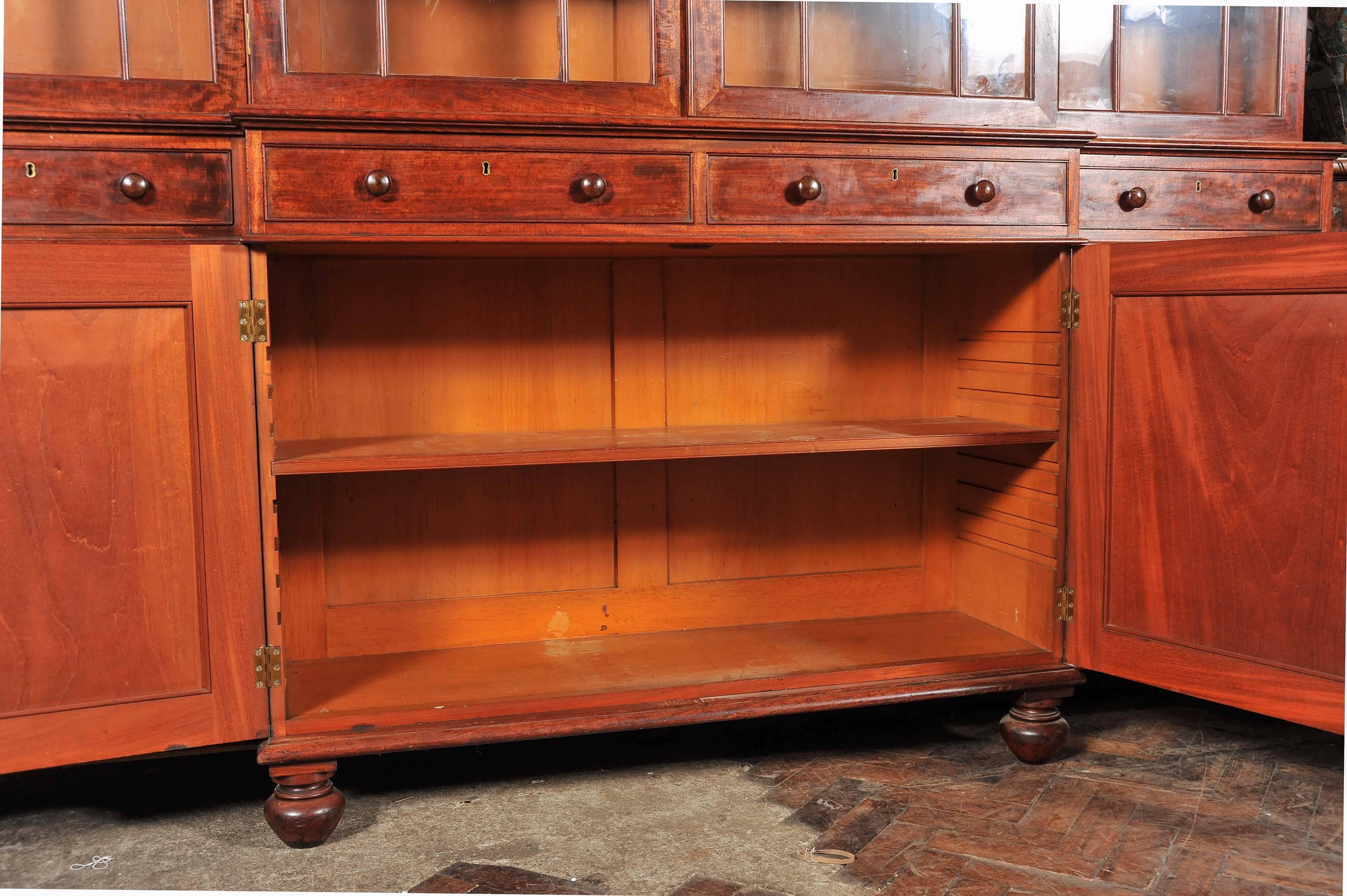 Regency Mahogany Bookcase, in the Manner of Gillows 2