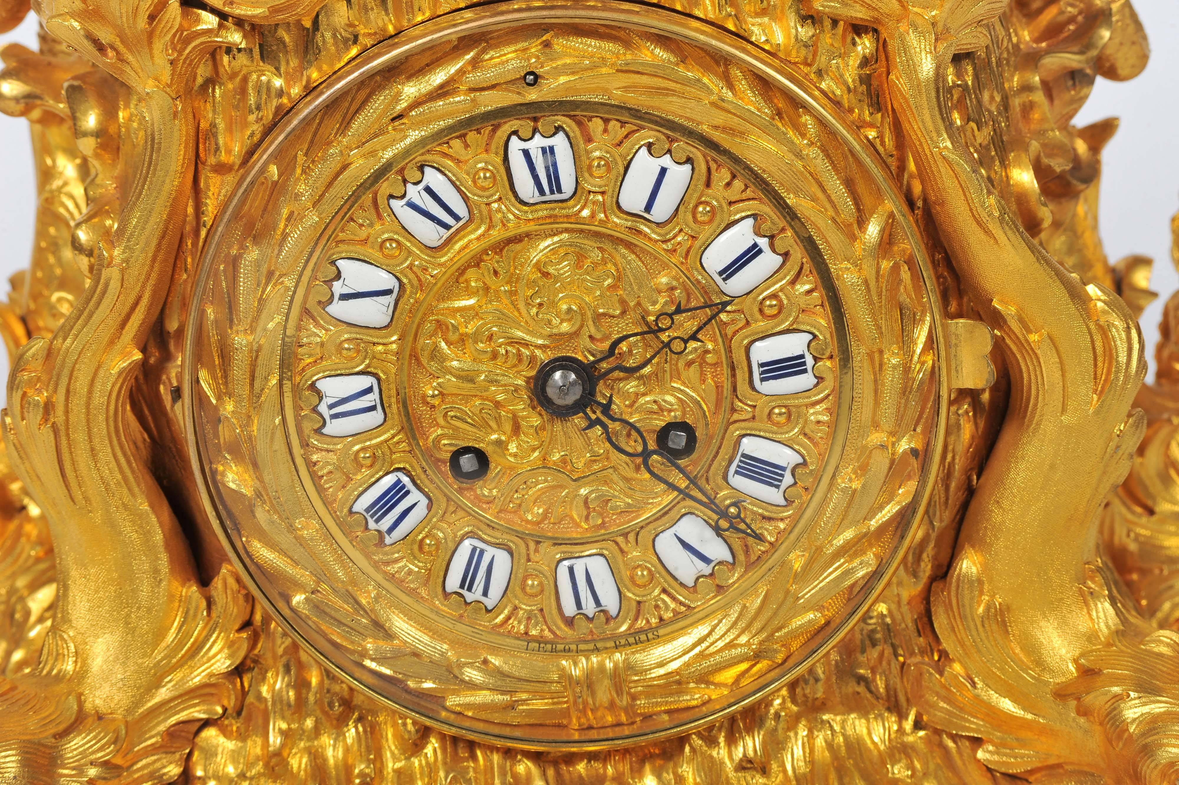 Ormolu Large 19th Century French Mantel Clock