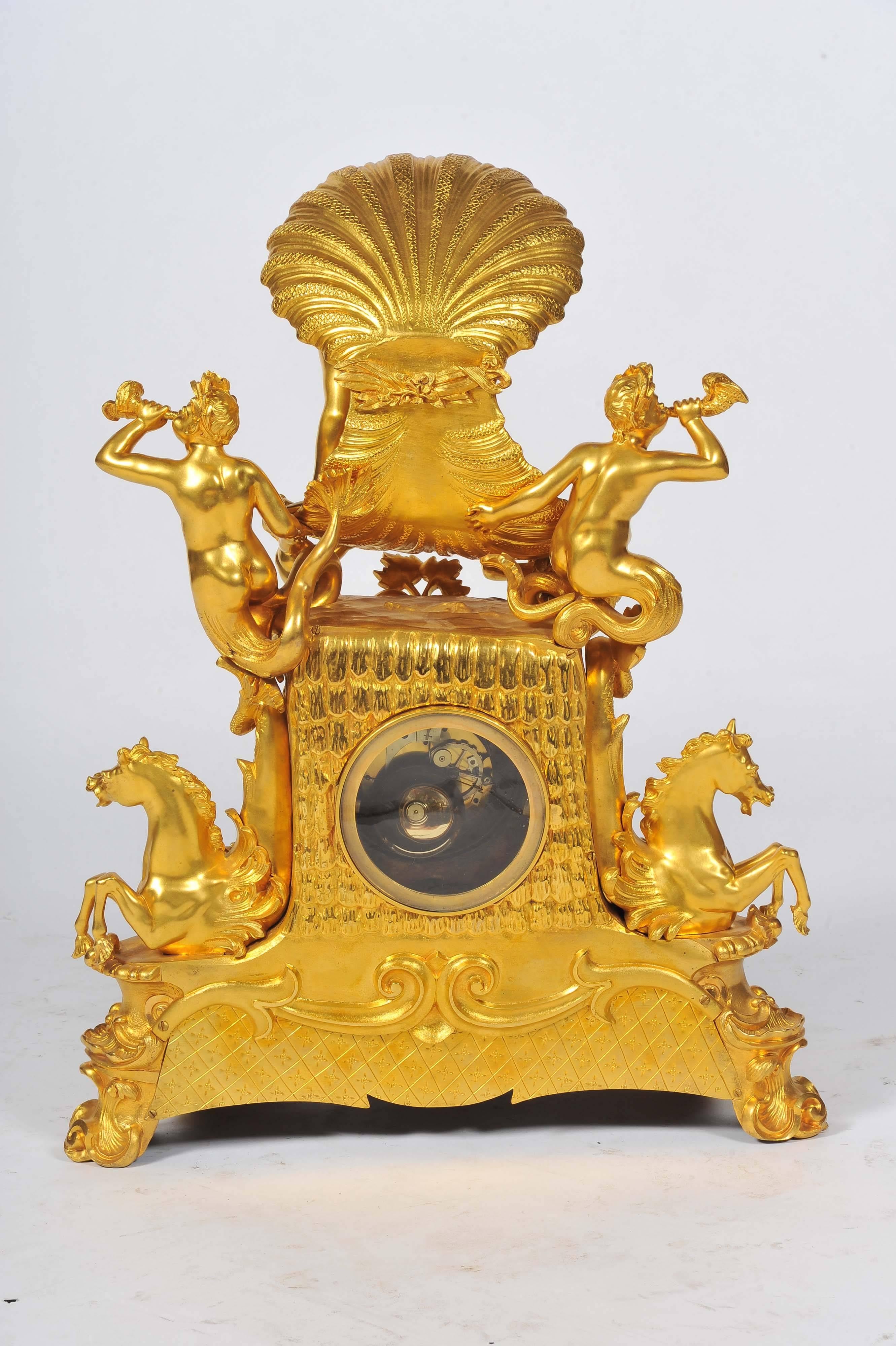 Large 19th Century French Mantel Clock 5