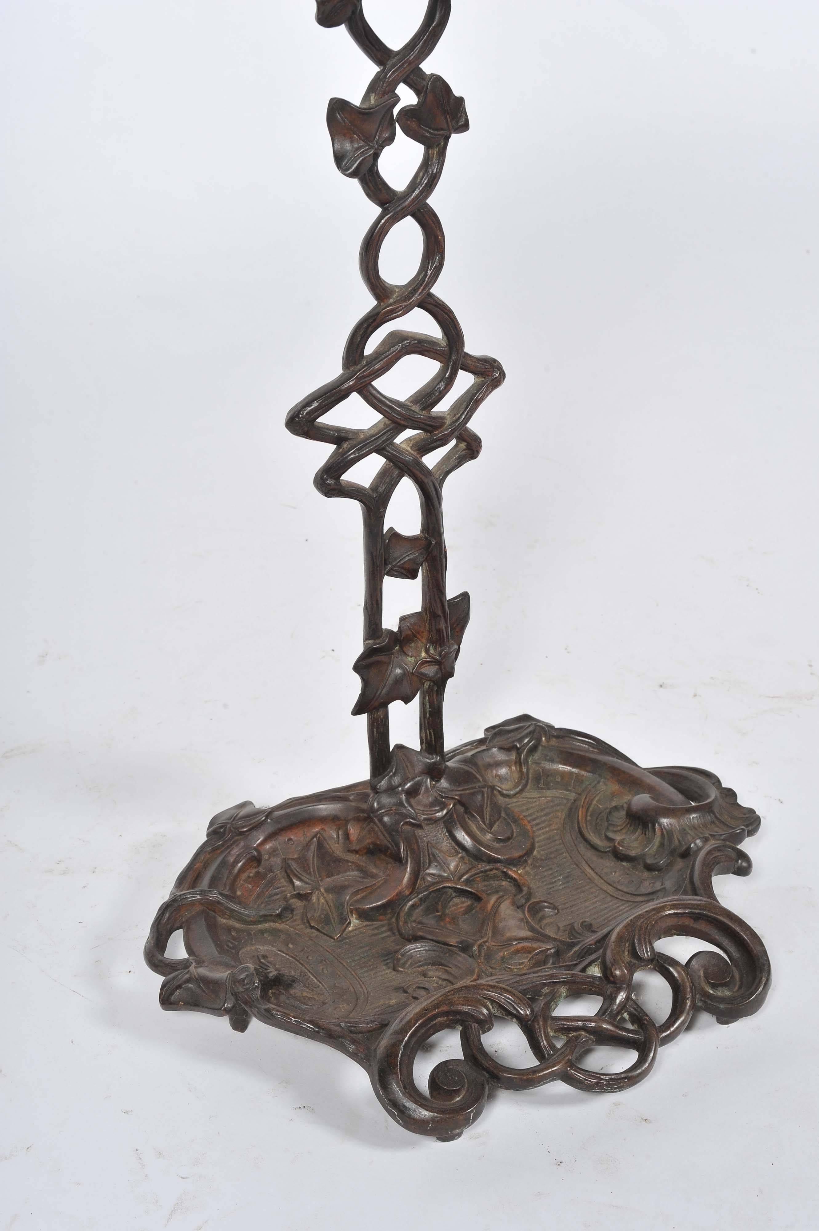 French 19th Century Cast Iron Stick Stand For Sale