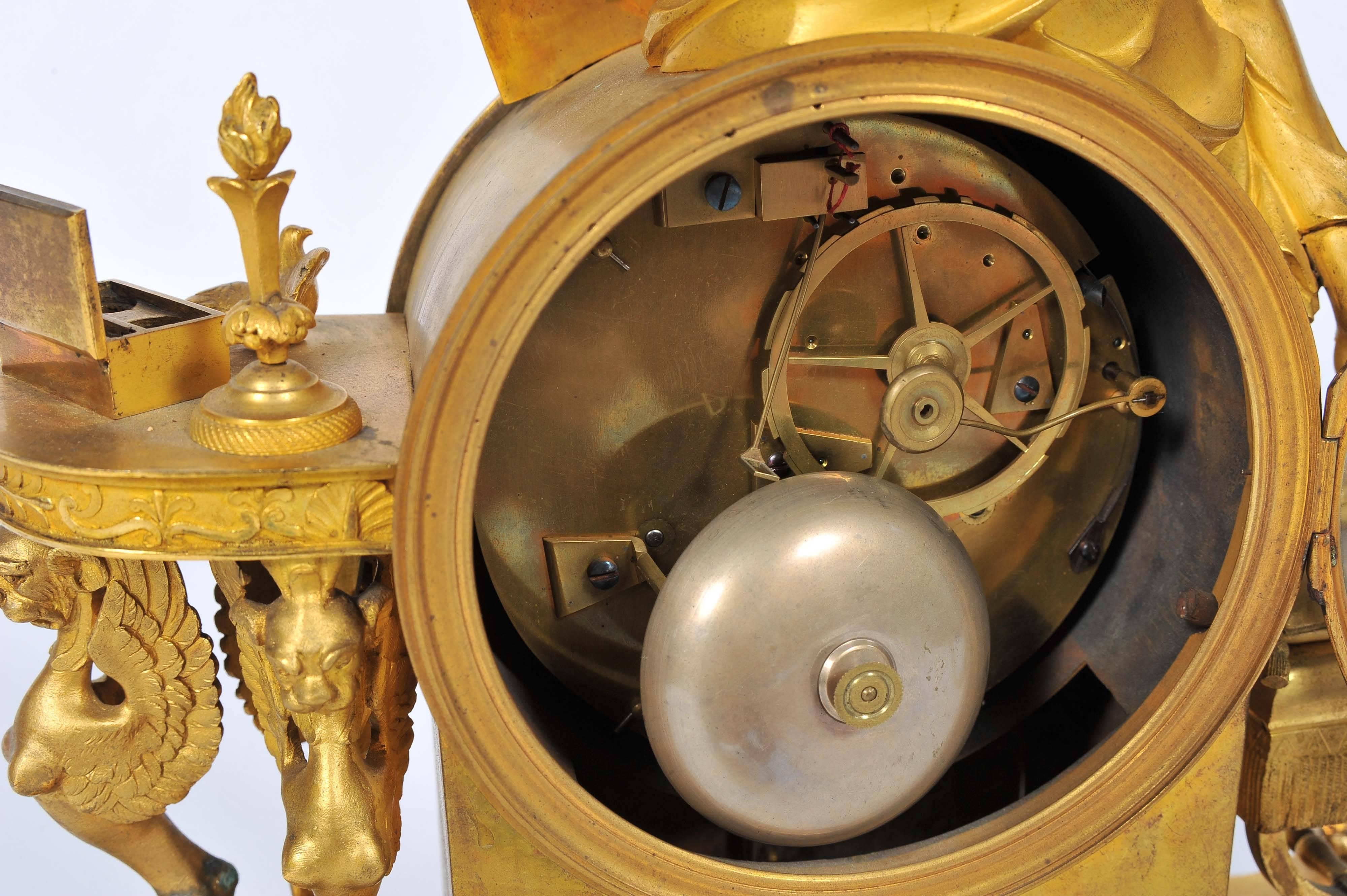 18th Century Ormolu Mantel Clock 2