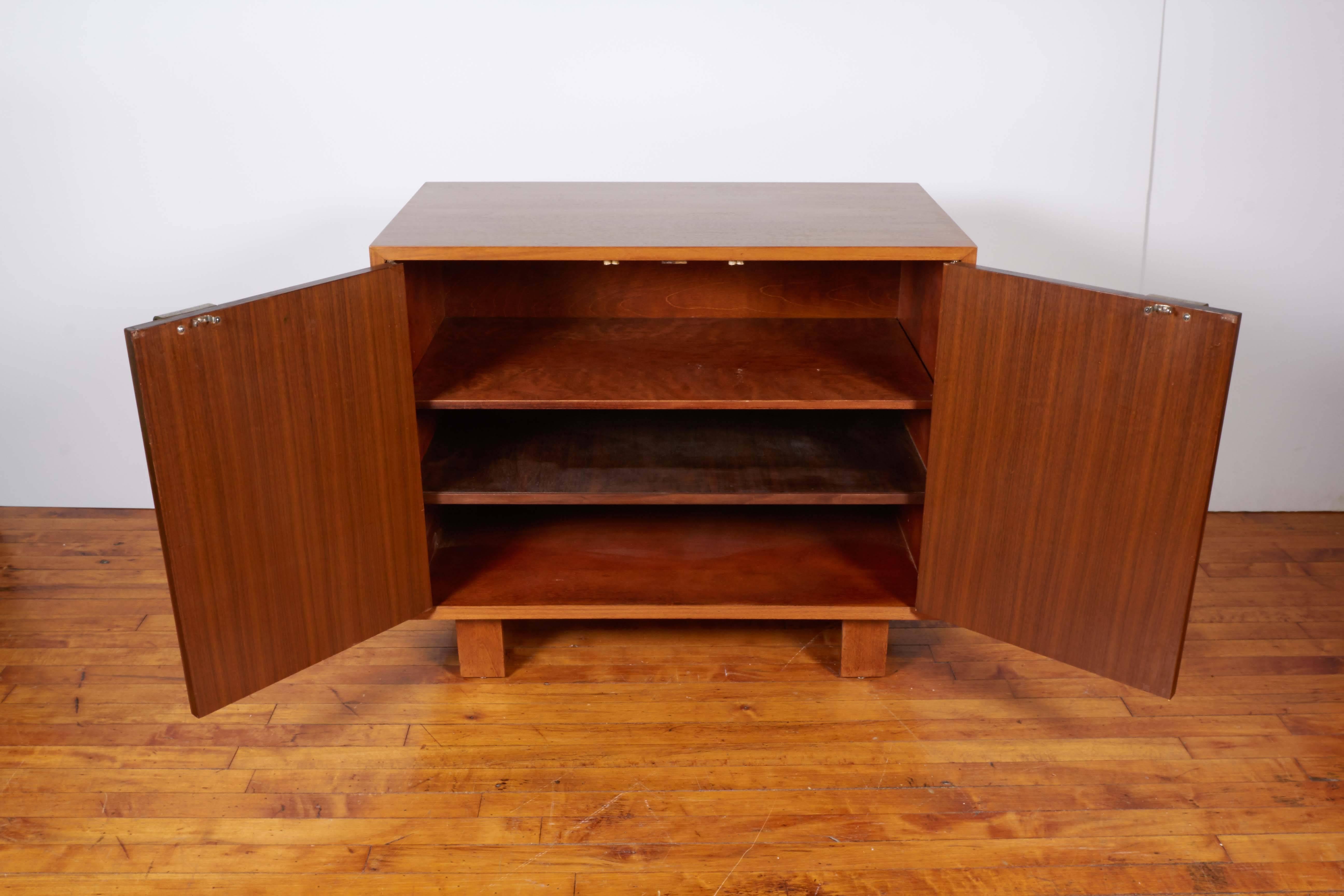 George Nelson Two-Door Walnut Cabinet for Herman Miller In Good Condition In Astoria, NY