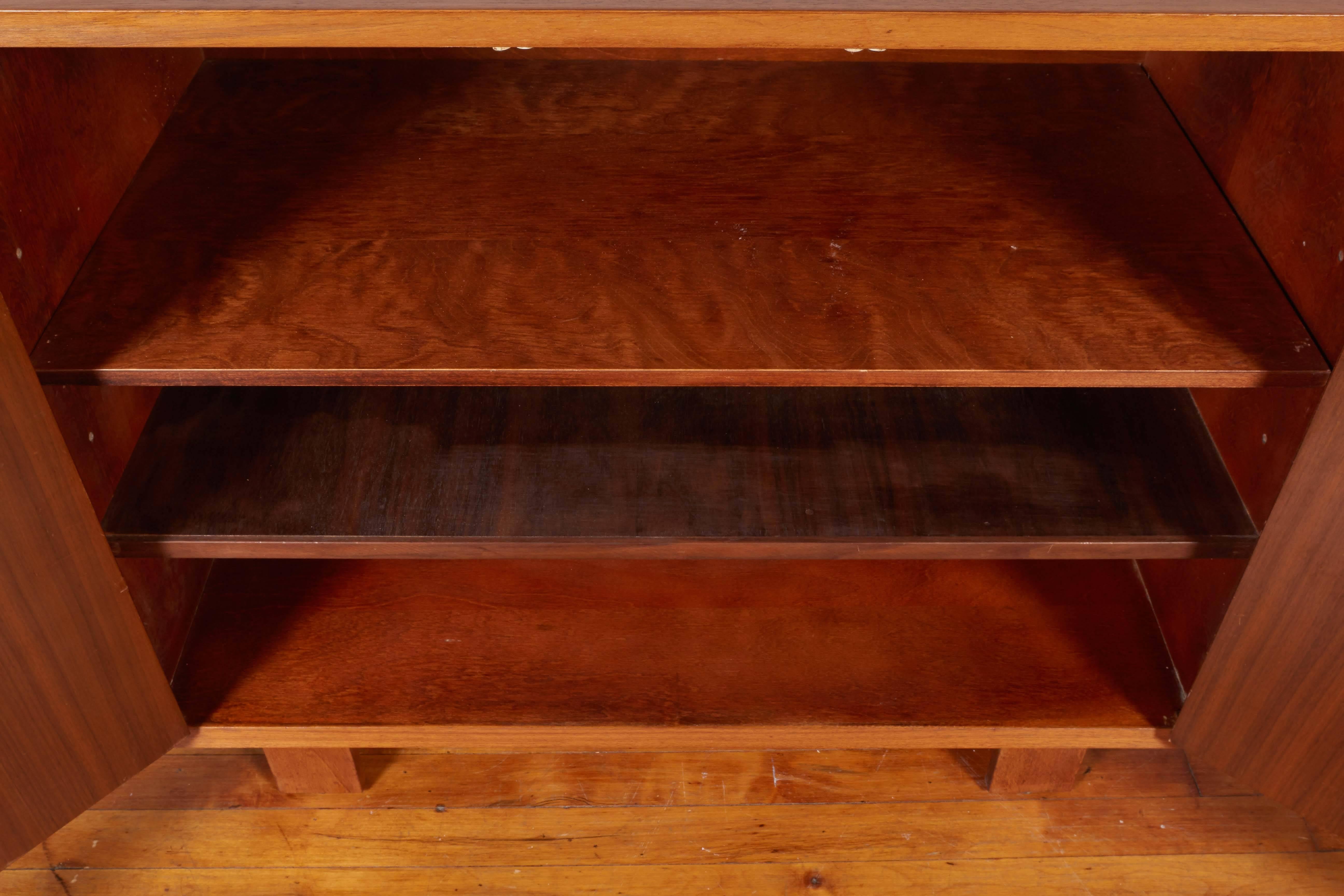 Mid-20th Century George Nelson Two-Door Walnut Cabinet for Herman Miller