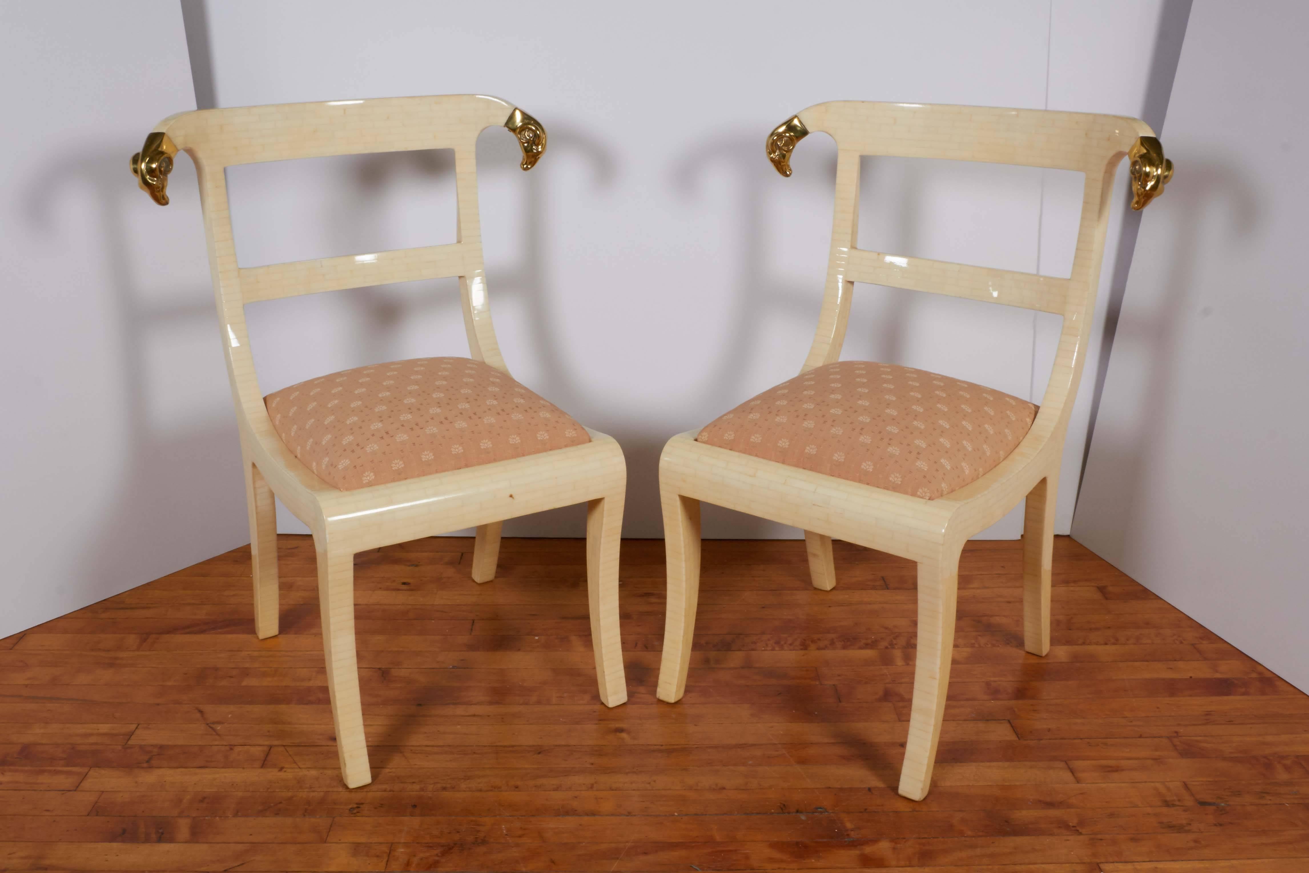 Lacquered Bone Game Table with Anglo-Raj Style Chairs 2