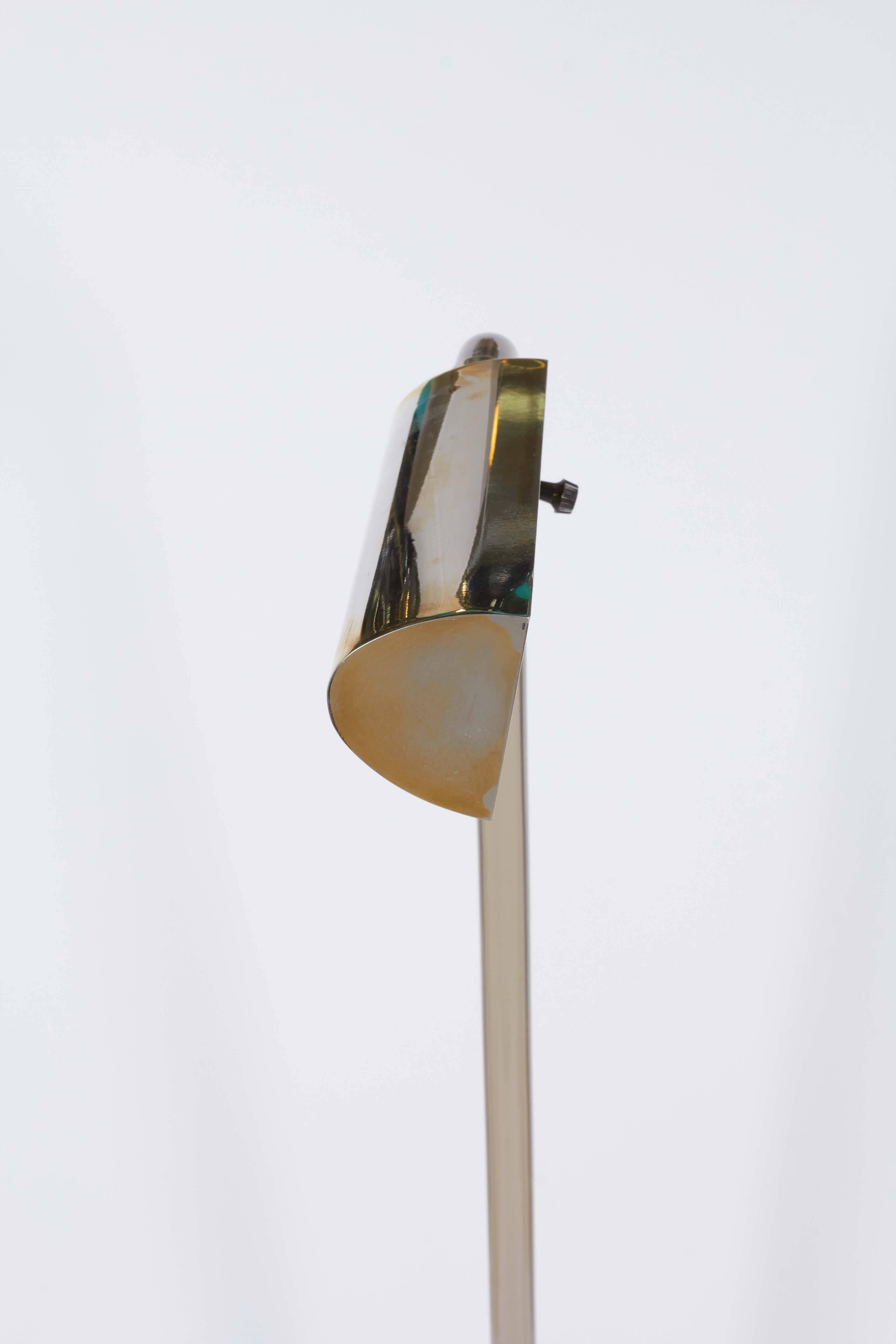 Peter Hamburger Smoked Lucite Floor Lamp for Kovacs In Good Condition In New York, NY