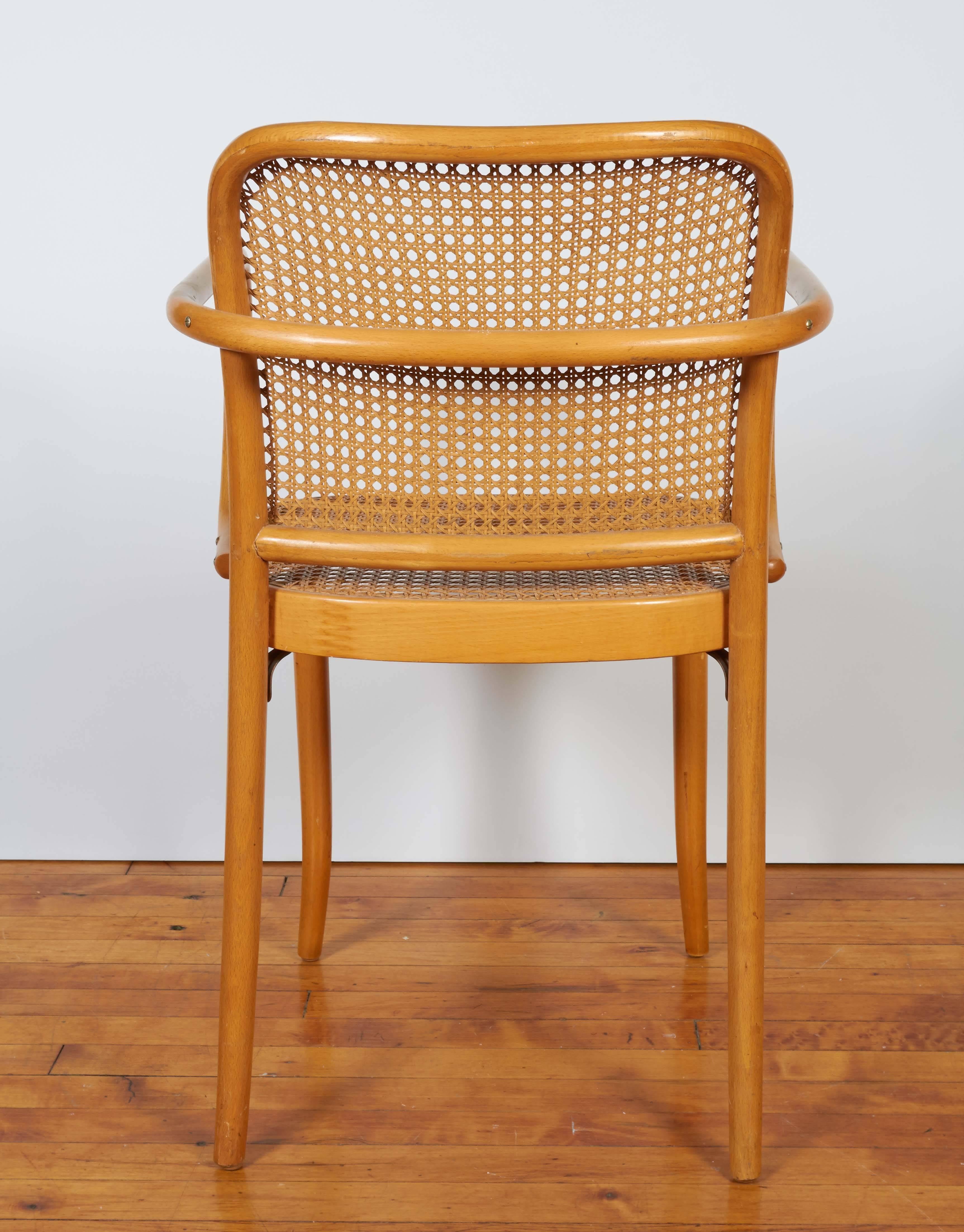 Czech Set of Eight Josef Hoffmann 'Prague' Bentwood Chairs Imported by Stendig