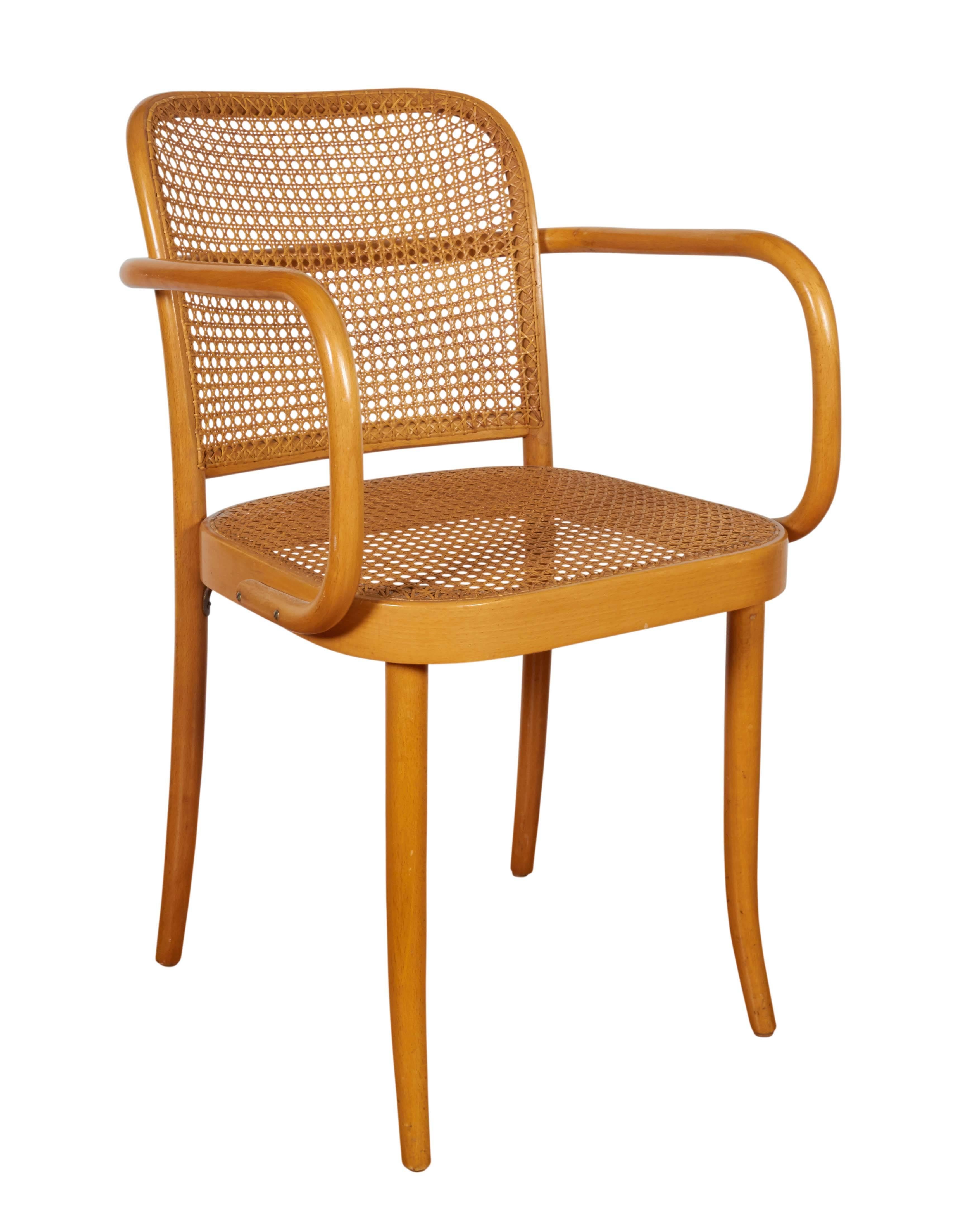 Set of Eight Josef Hoffmann 'Prague' Bentwood Chairs Imported by Stendig In Good Condition In New York, NY