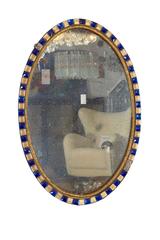 Late 18th-Early 19th Century Irish Regency Oval Mirror