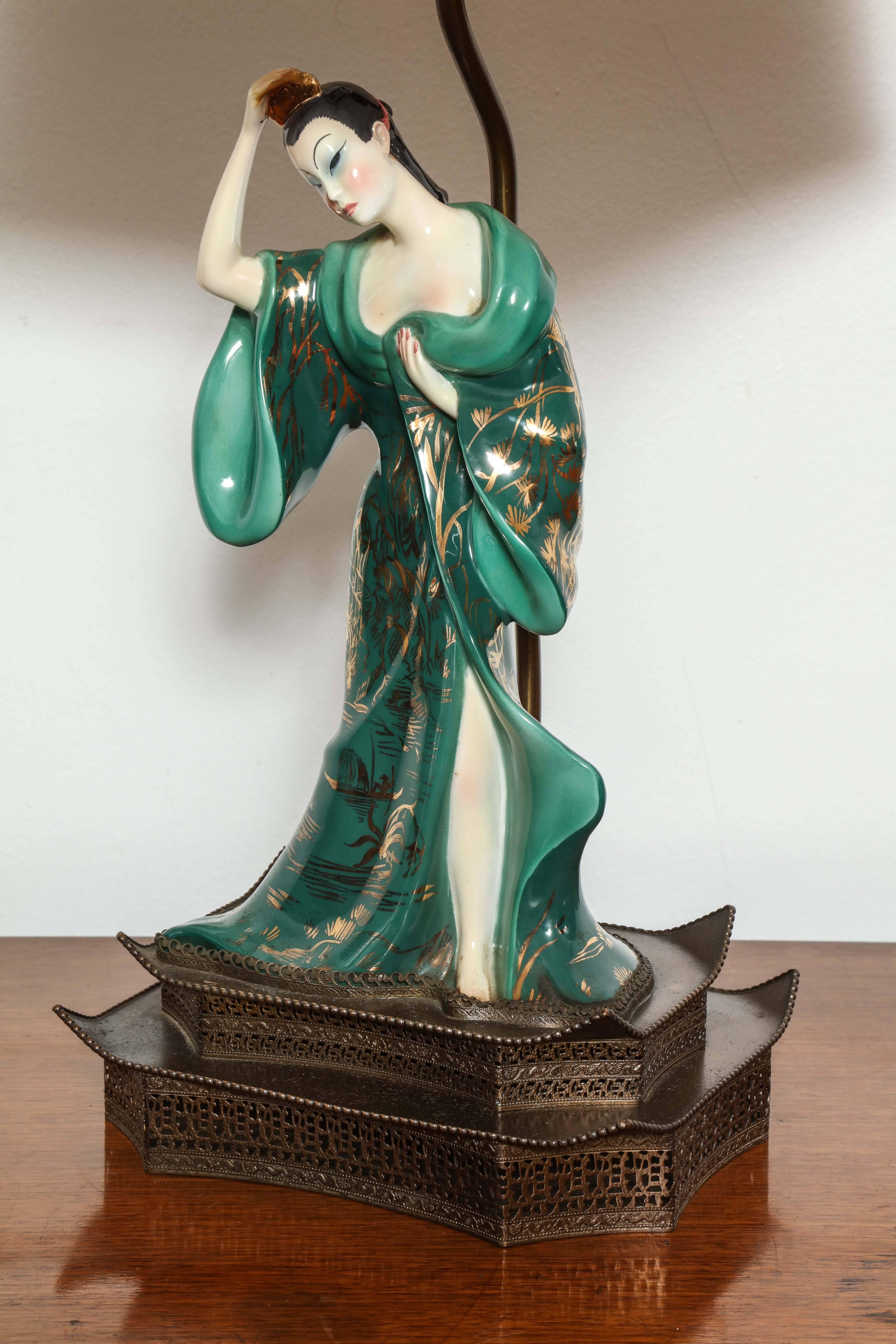 Italian Rosanna Porcelain Figures In Excellent Condition For Sale In Valley Stream, NY