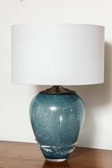 Wedgewood Blue Murano Table Lamps