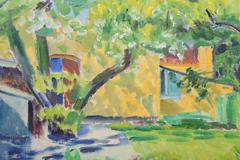 Danish Impressionistic Painting Albert Naur Signed, 1947