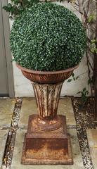 Large Late 19th Century Cast Iron Garden Urn