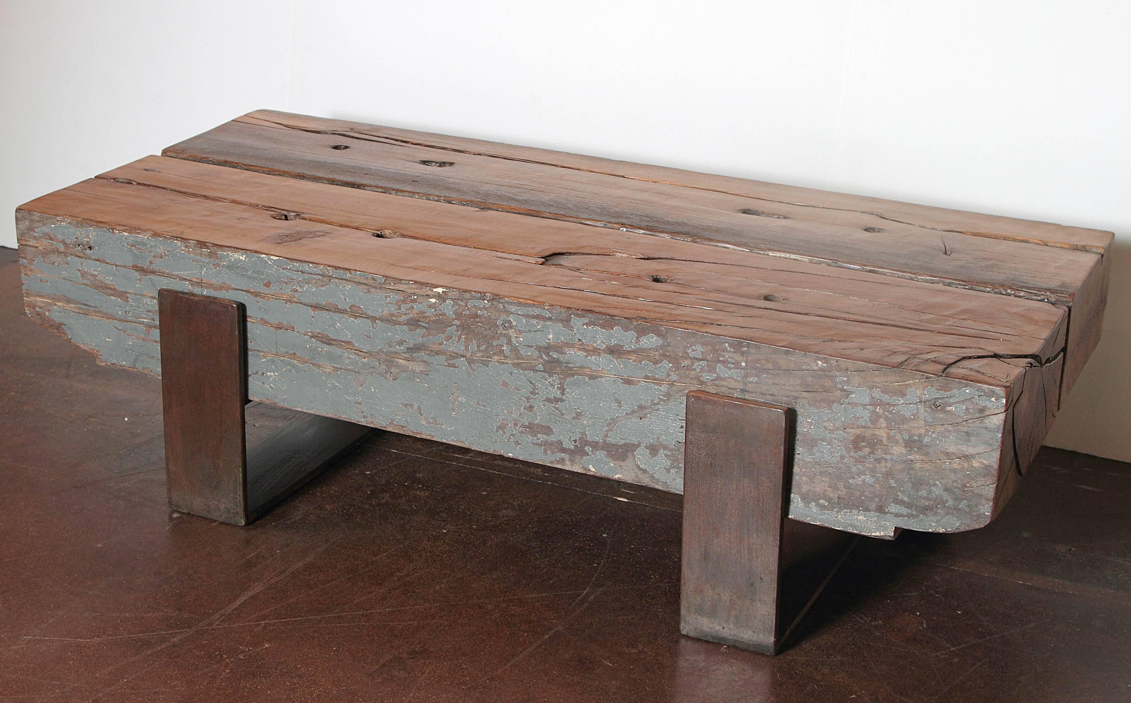 Antique French Architectural Elements as Modern Coffee Table In Excellent Condition In Dallas, TX