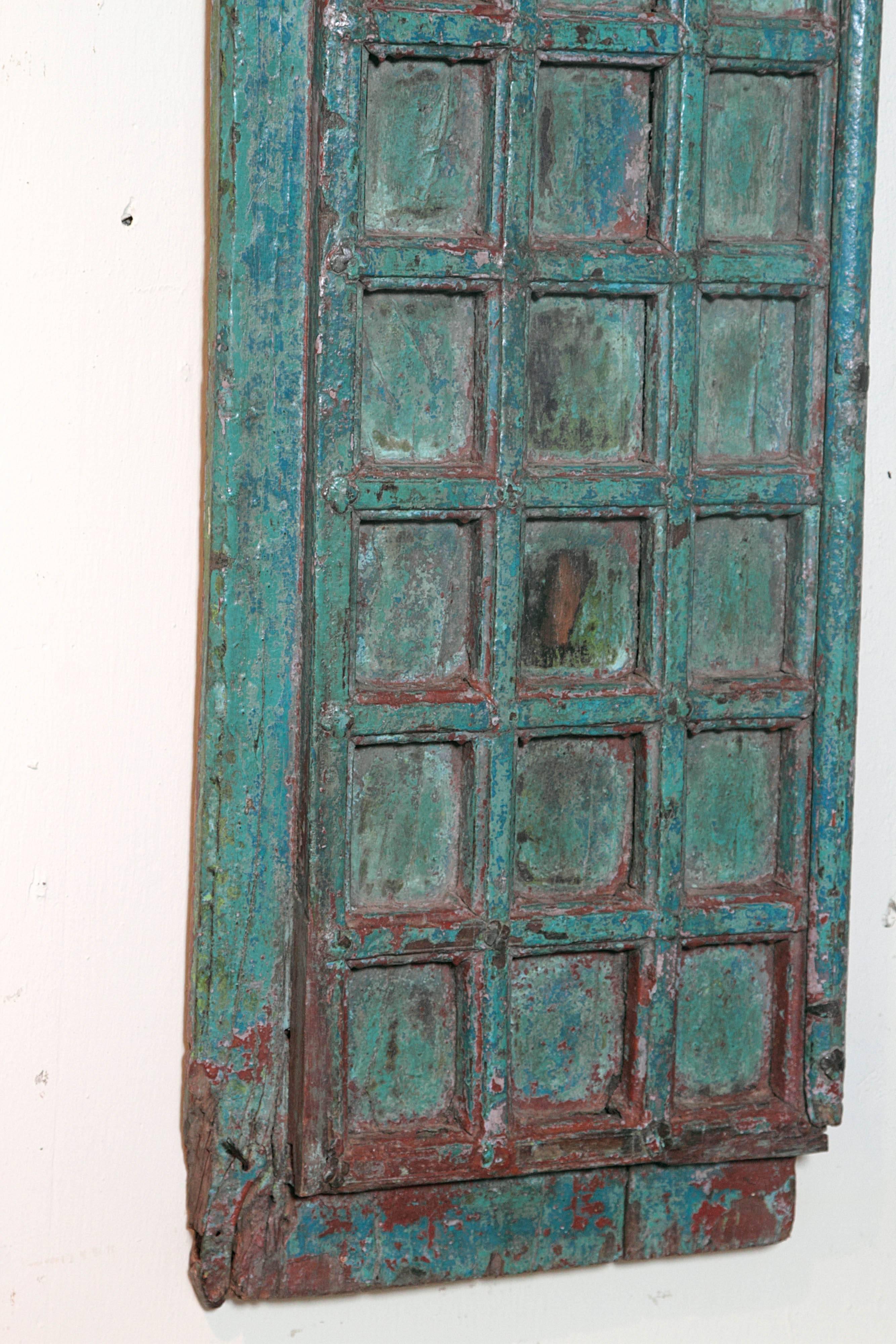 Indian Pair of Antique Palace Doors in Original Patina