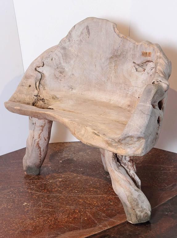 Organic Teak Bench at 1stDibs