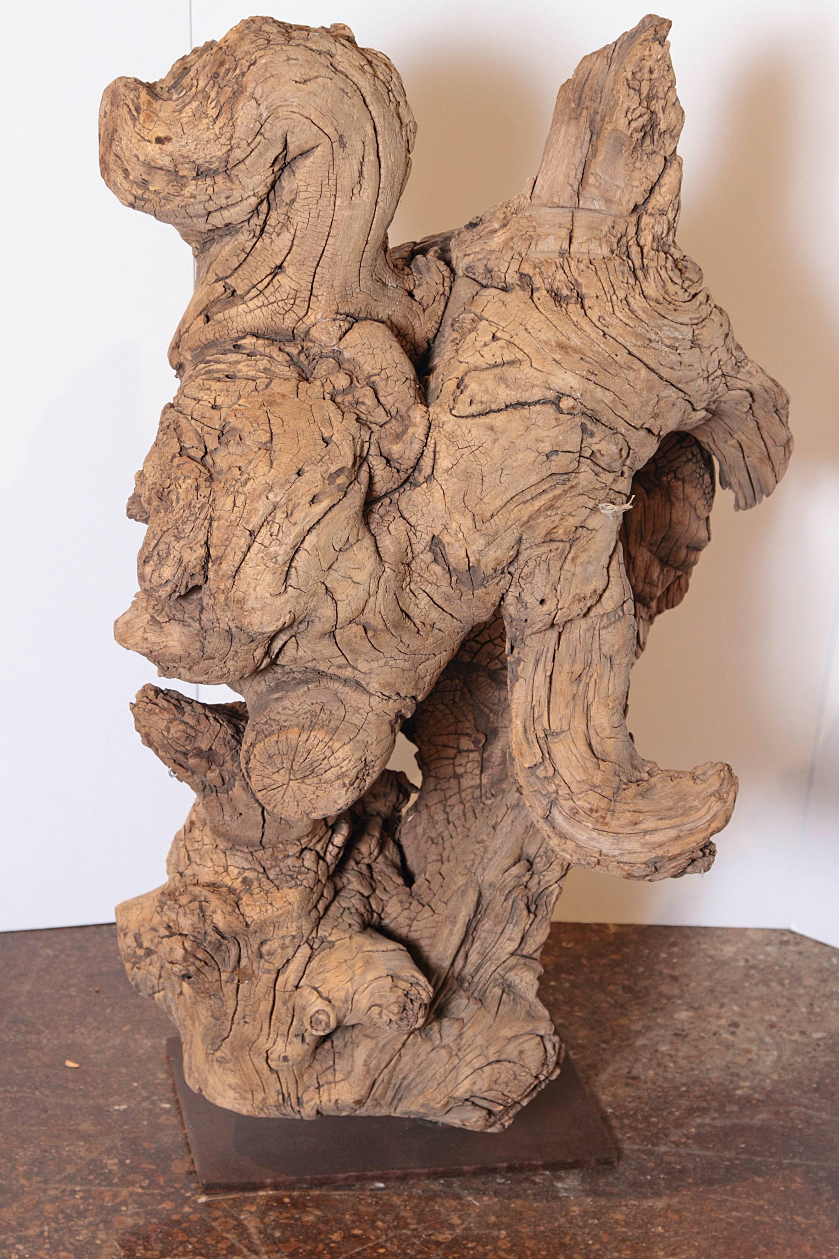 Organic Modern Organic Natural Driftwood Sculpture