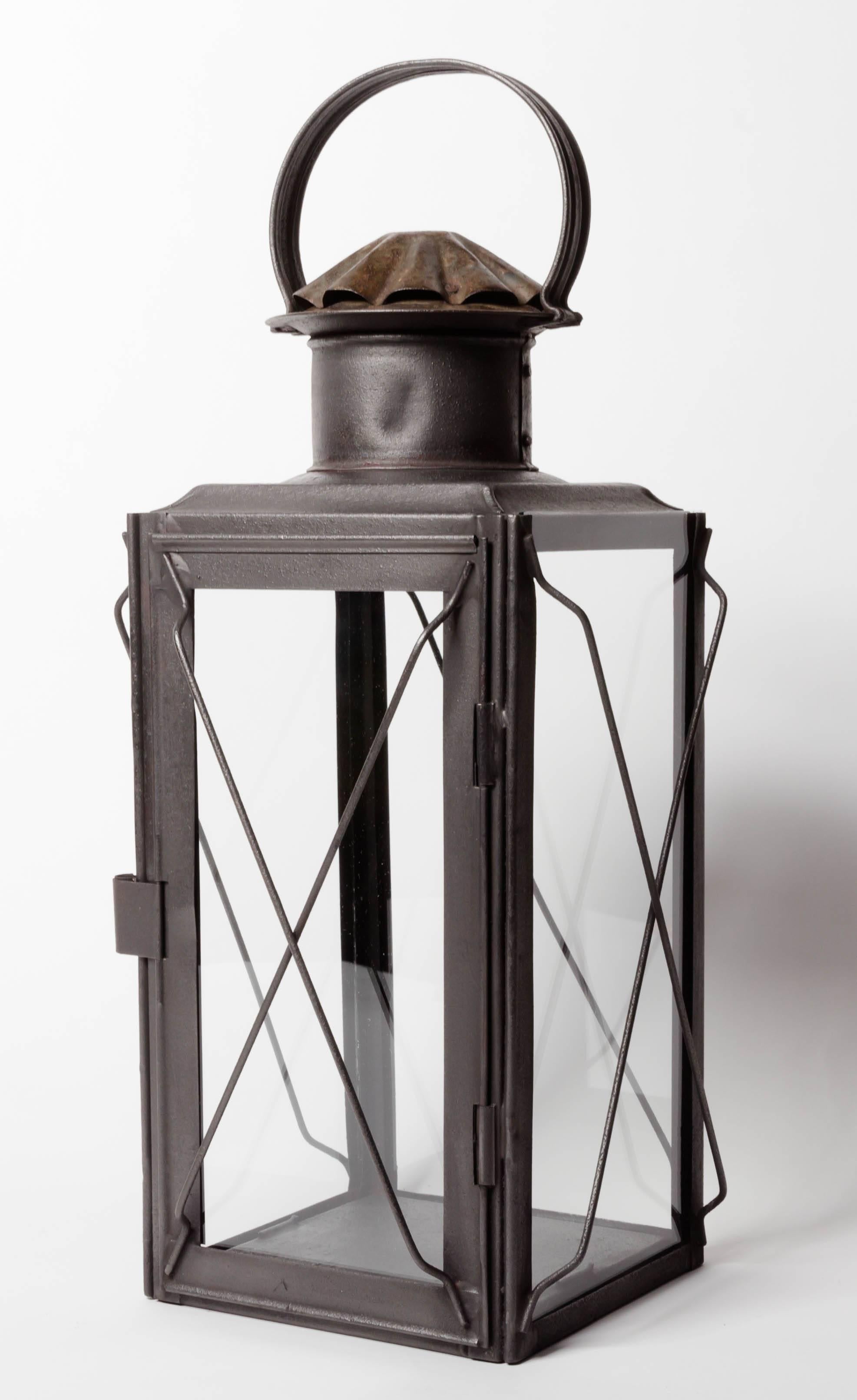 19th Century Scottish Glass Side Lantern For Sale 1