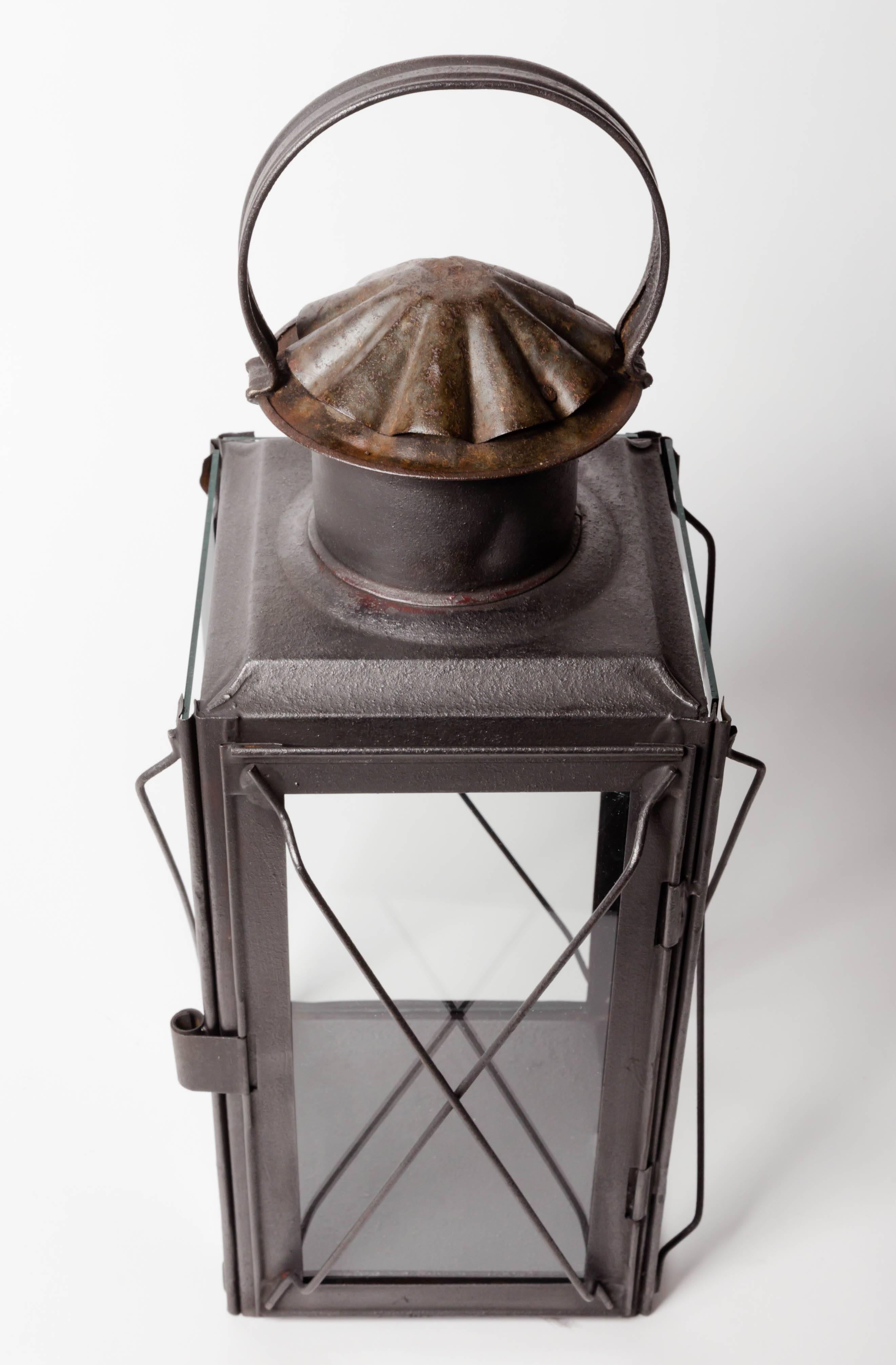 19th Century Scottish Glass Side Lantern For Sale 3