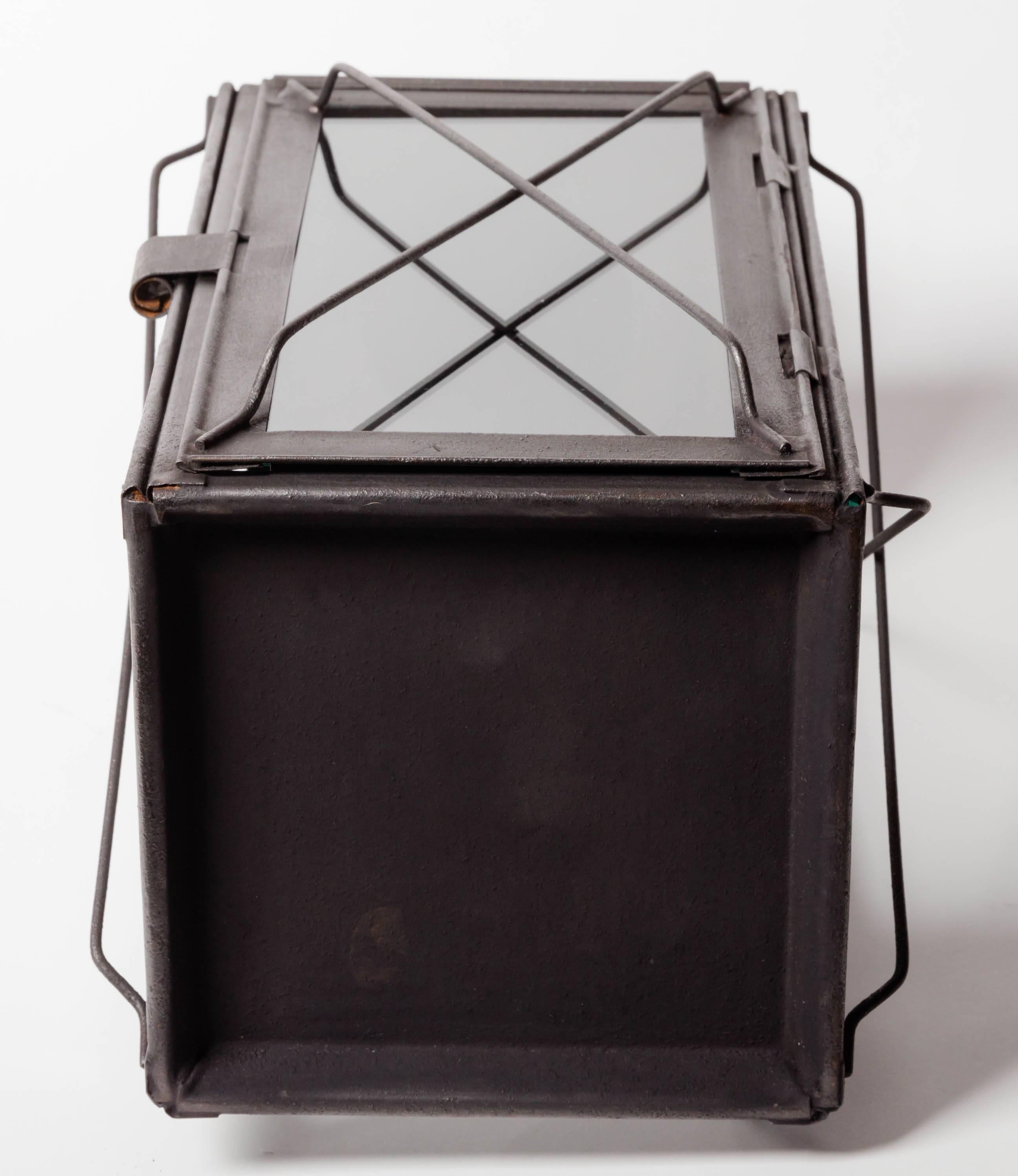 19th Century Scottish Glass Side Lantern For Sale 4