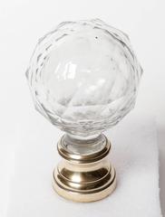 French 19th Century Faceted Cut Crystal Boule de Escalier