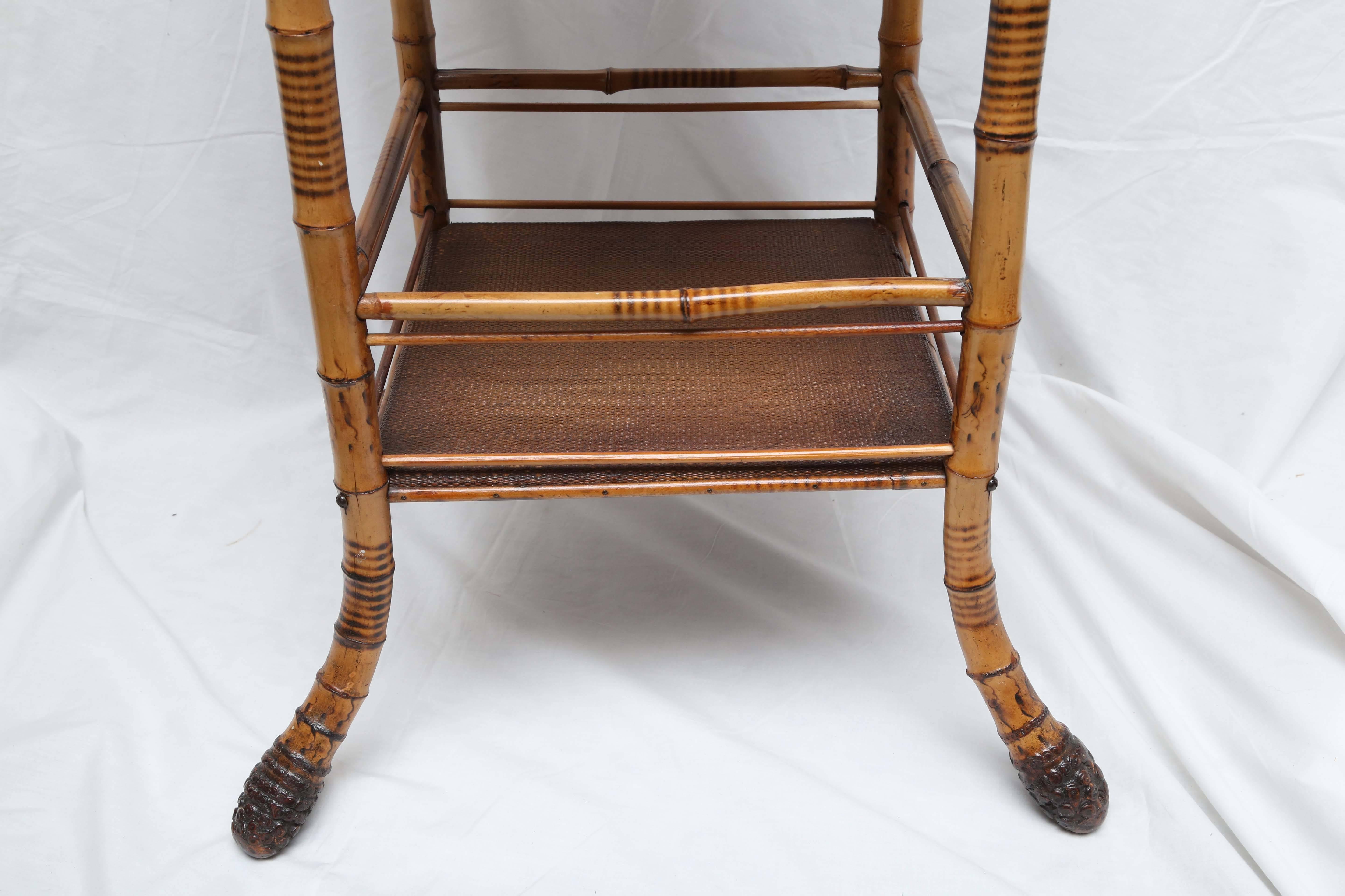 Sweet Bamboo and Rattan Sewing Side Table 1