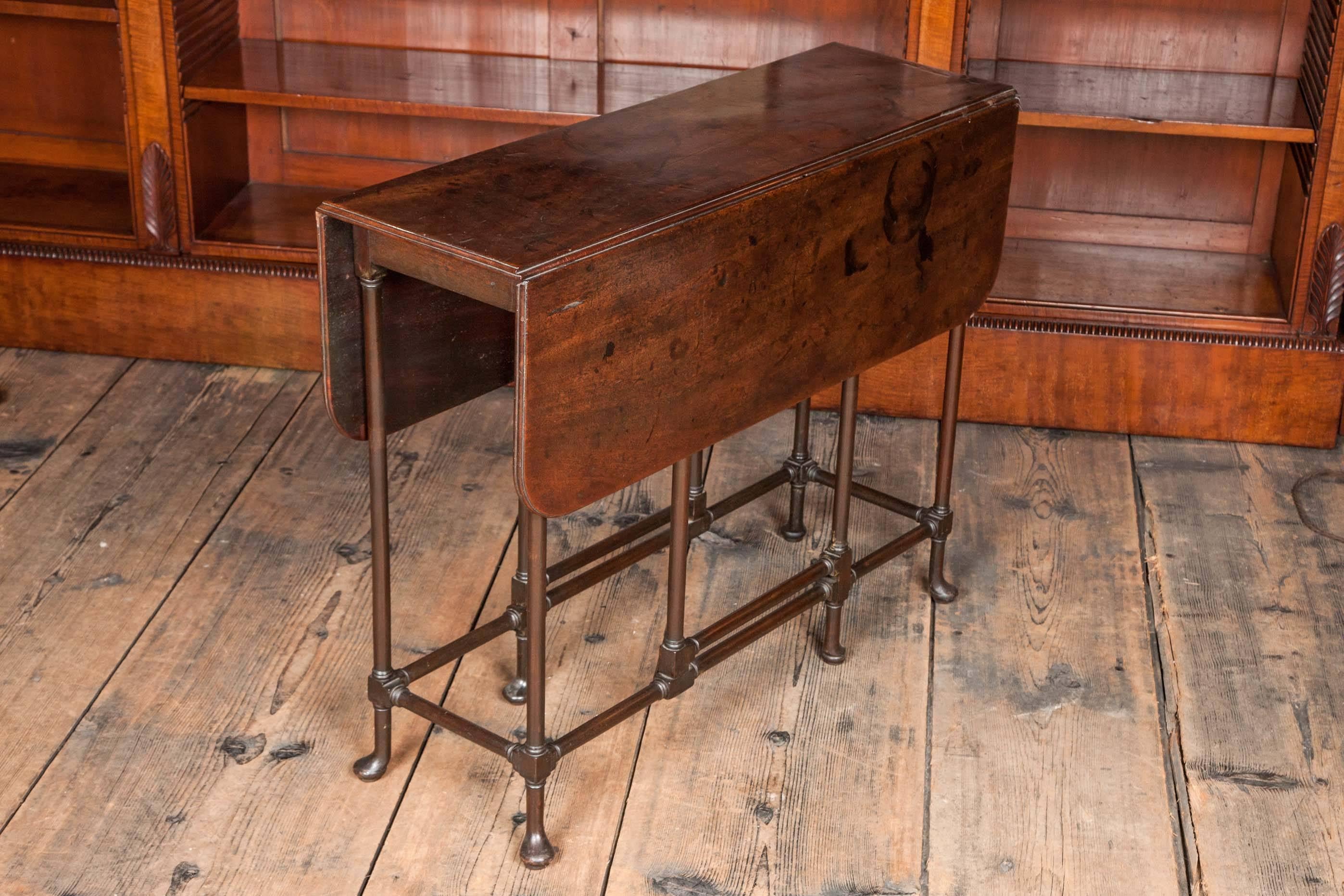 George II Mahogany Spider Leg Drop-Leaf Table 5